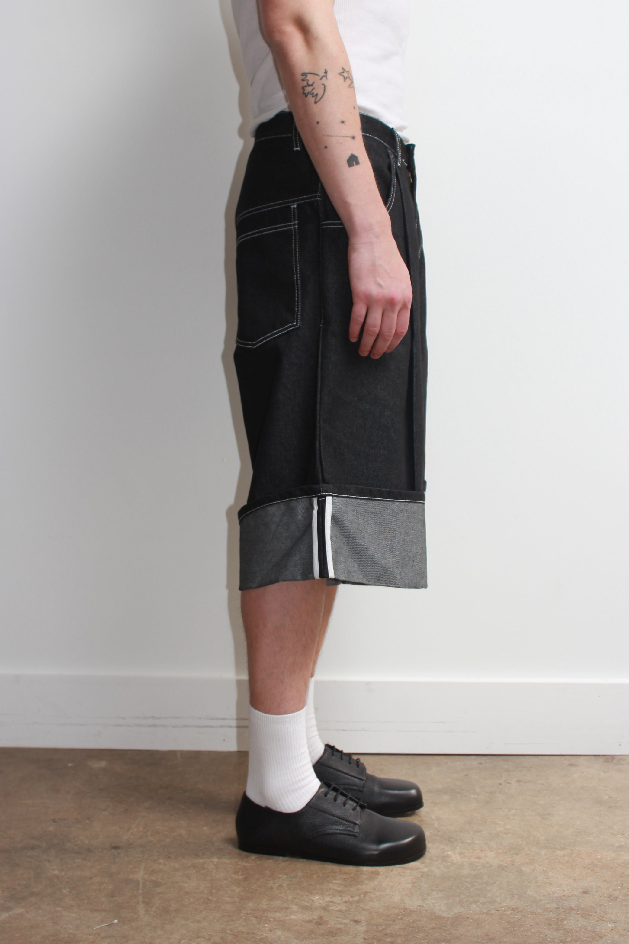 【YOURNUS】Selvedge Roll-Up Bermuda Denim Selvedge roll up denim shorts – Jowa.shop