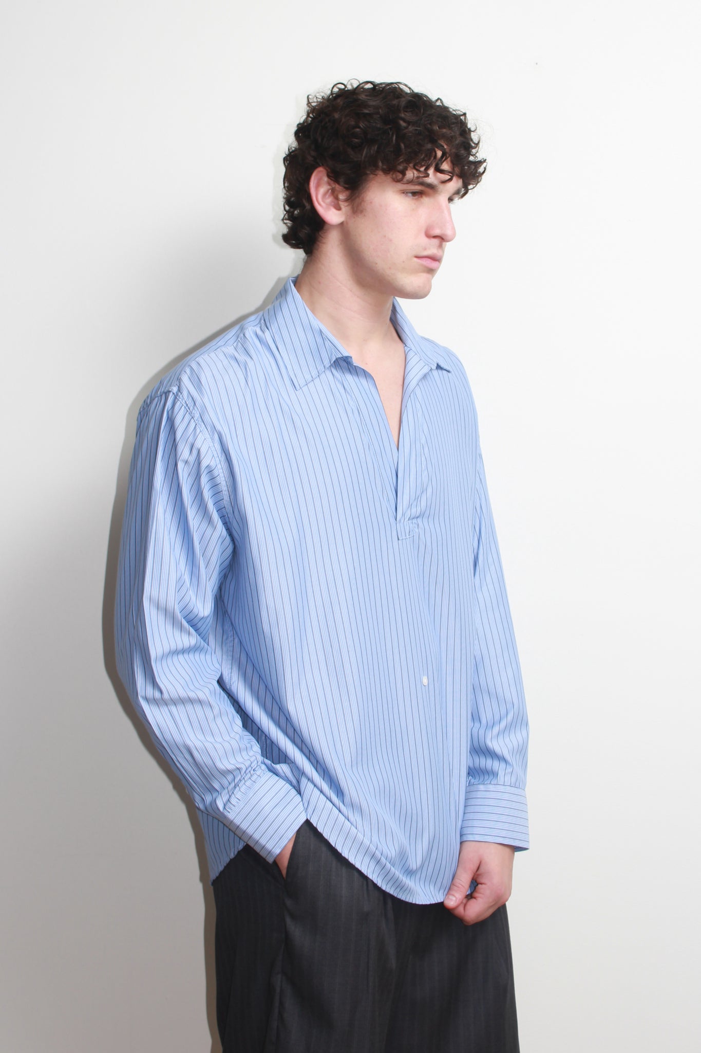 Henley Stripe Shirt