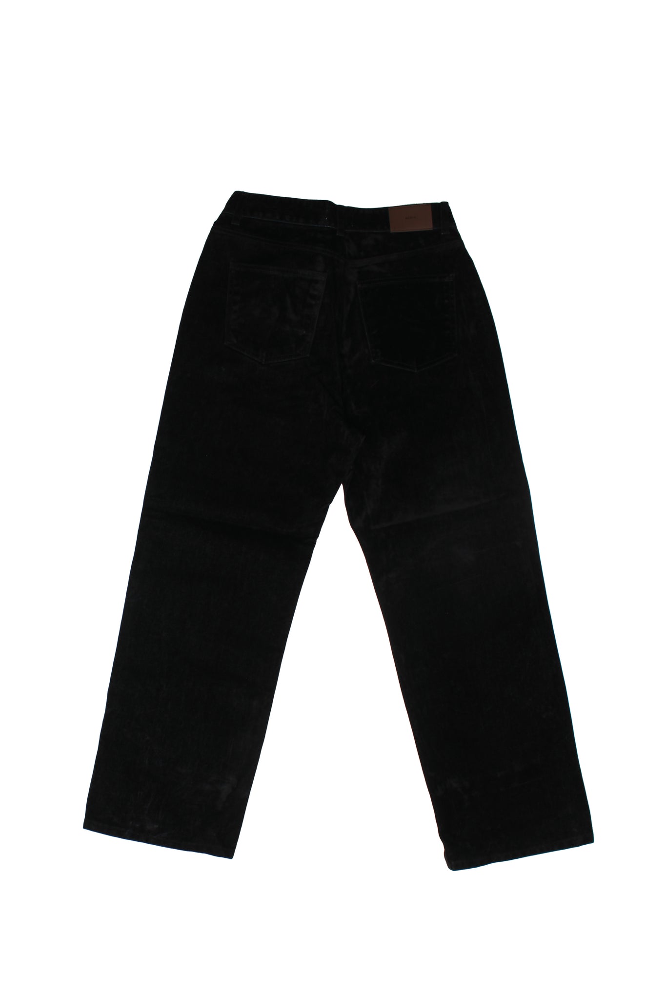 Velvet Denim Pants in Black