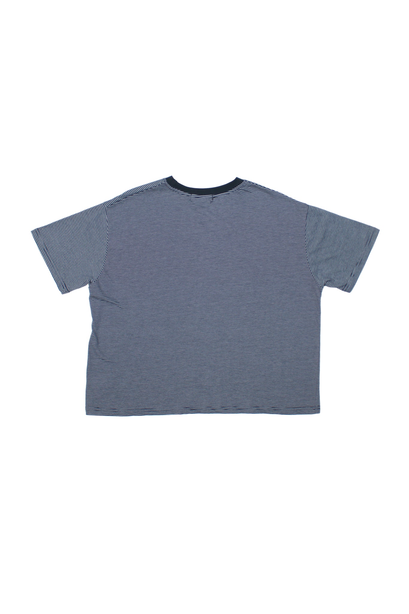 Stripe Crop T-Shirt in Navy