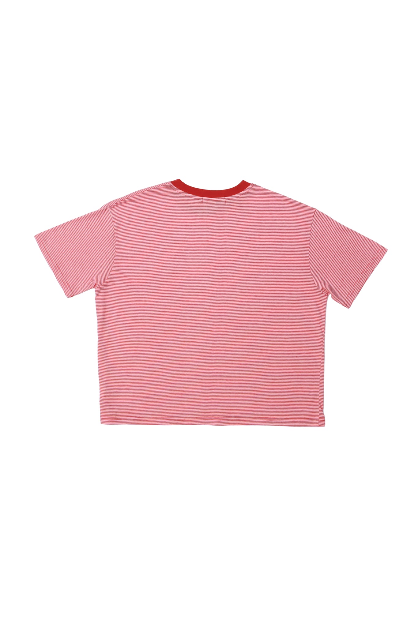 Stripe Crop T-Shirt in Red