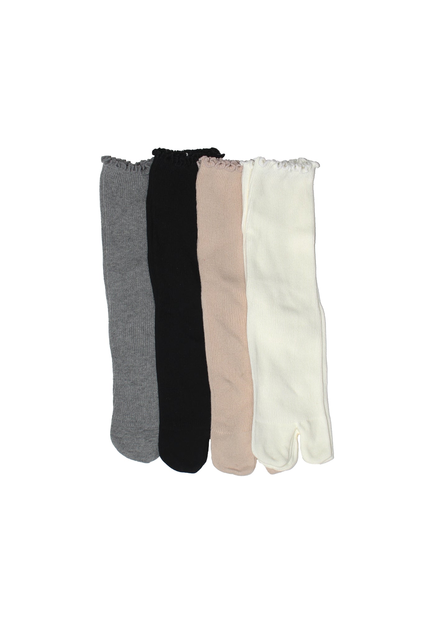 Tabi Wavy Hem Socks (4 colors)