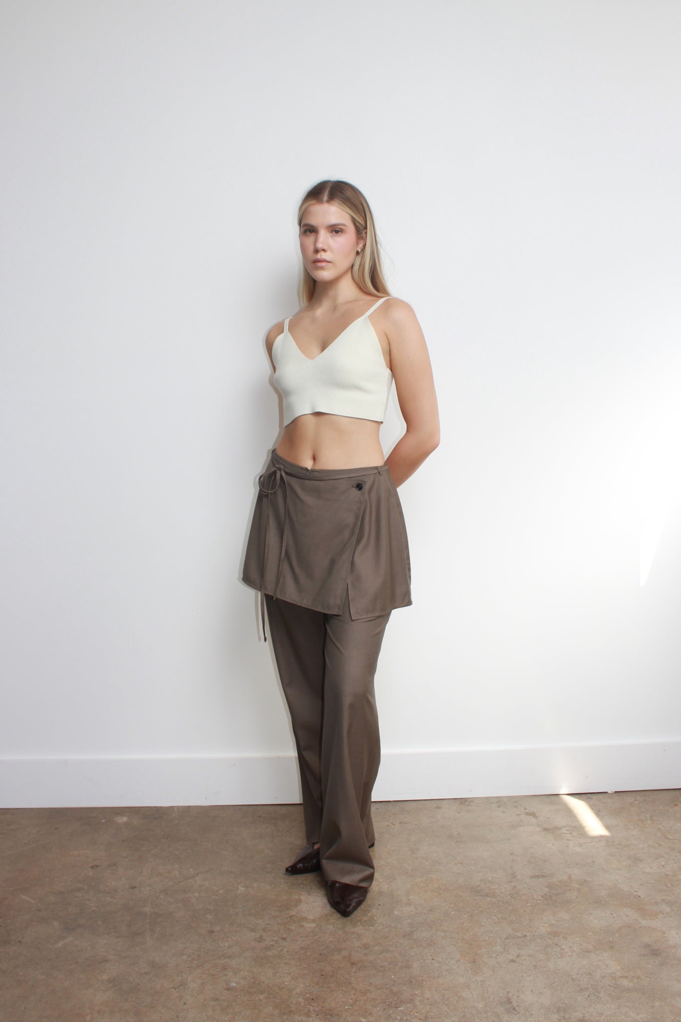 Row Wrap Skirt Trouser