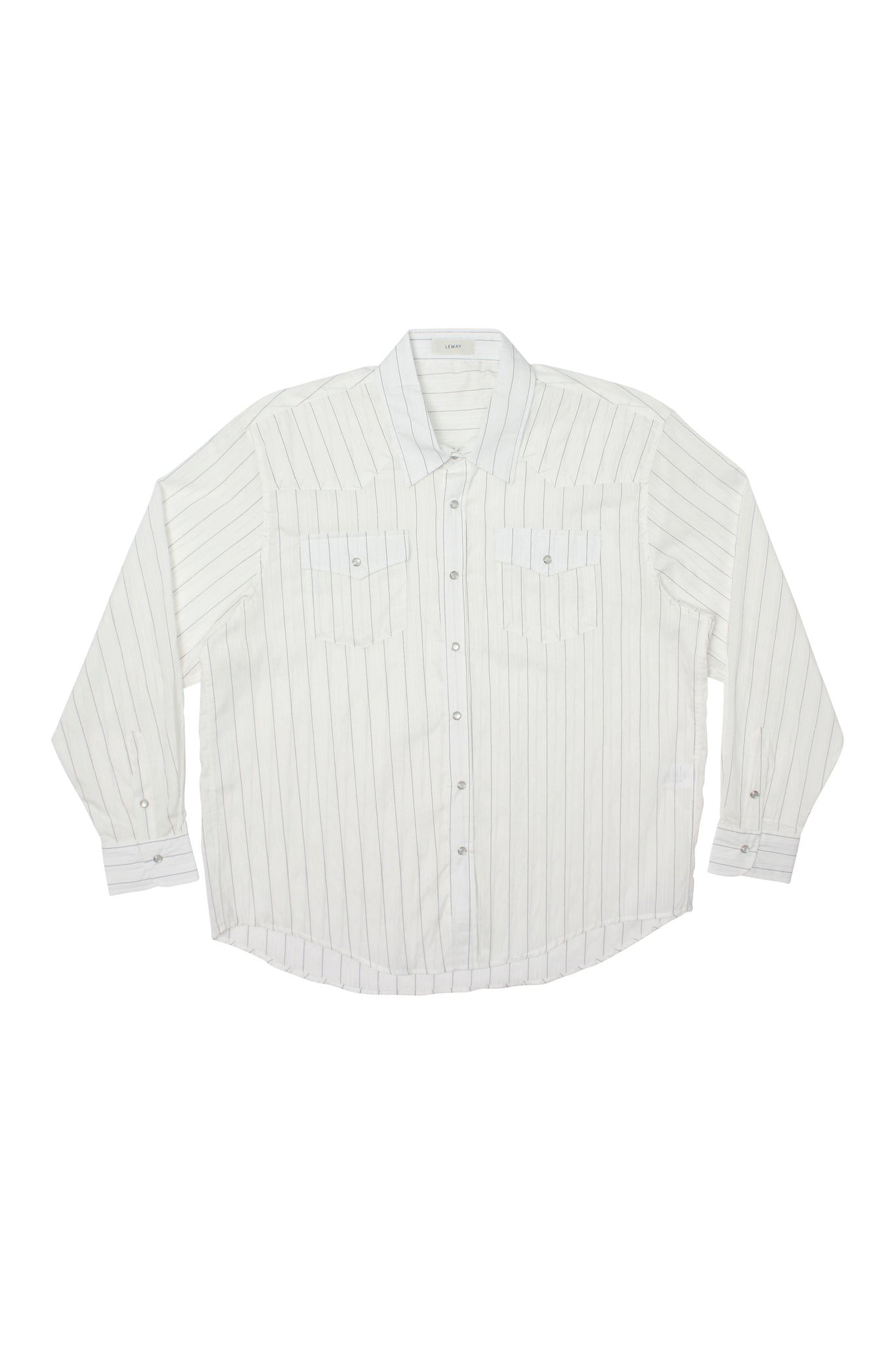 Stripe Western Summer Shirt in White