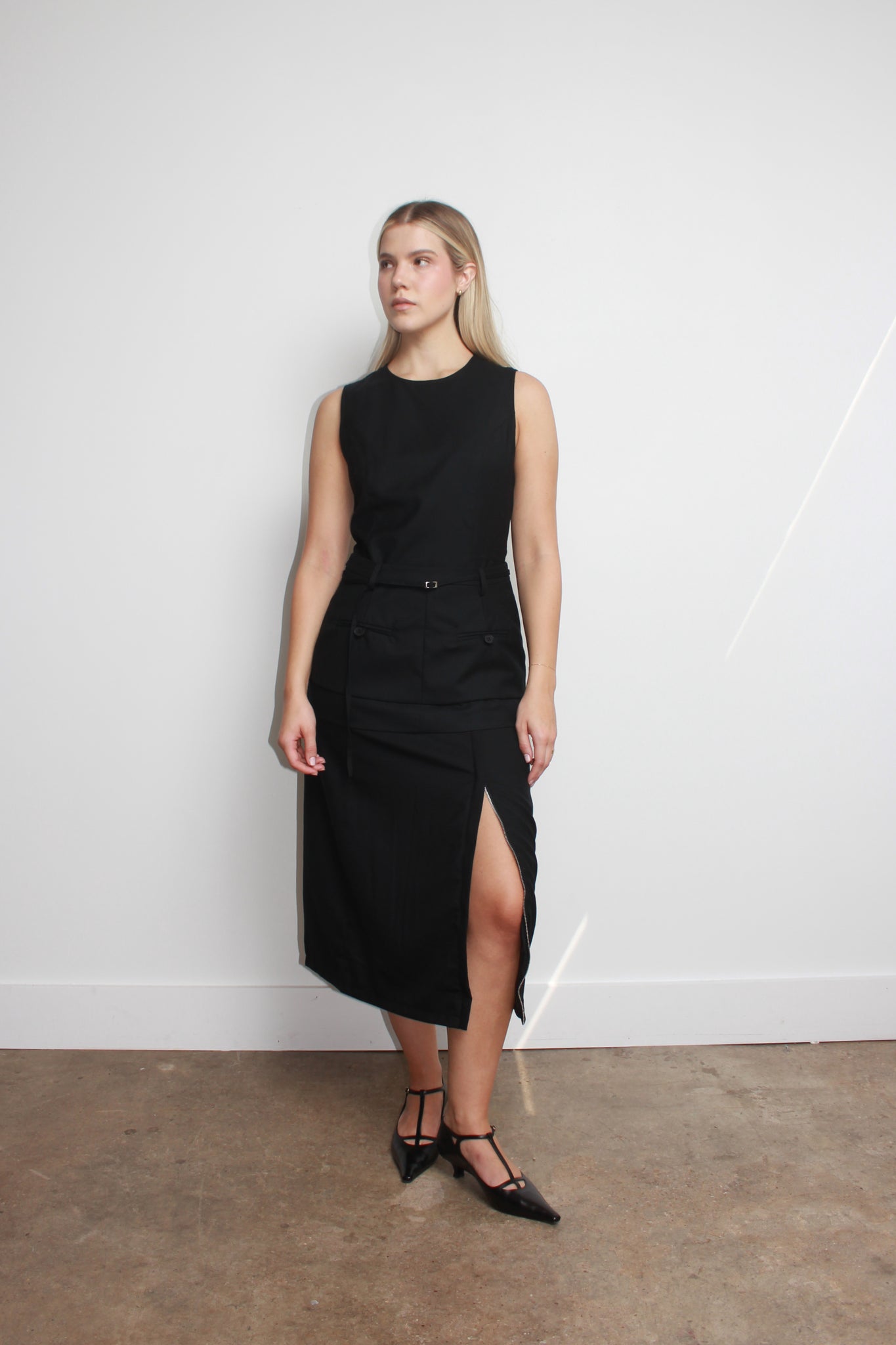 MNI Two way Dress with Layered Skirt