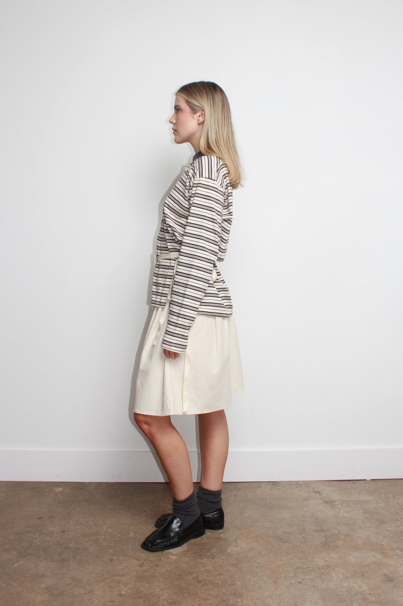 Pocket Belt Skirts in Ivory