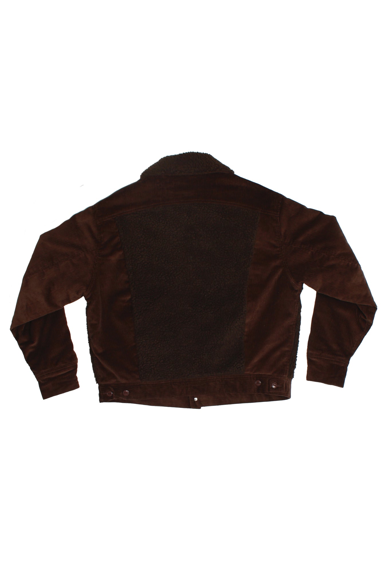 Corduroy Shearling Jacket in Brown