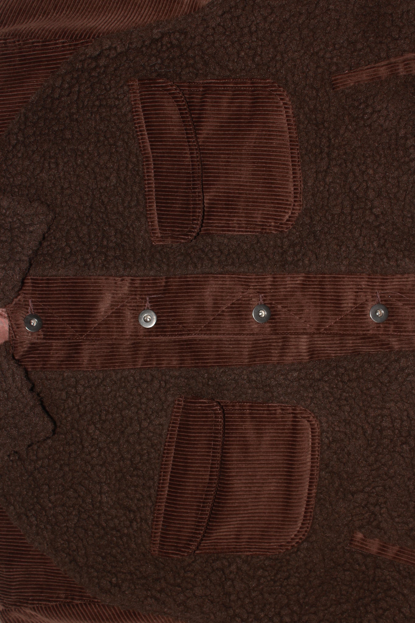 Corduroy Shearling Jacket in Brown