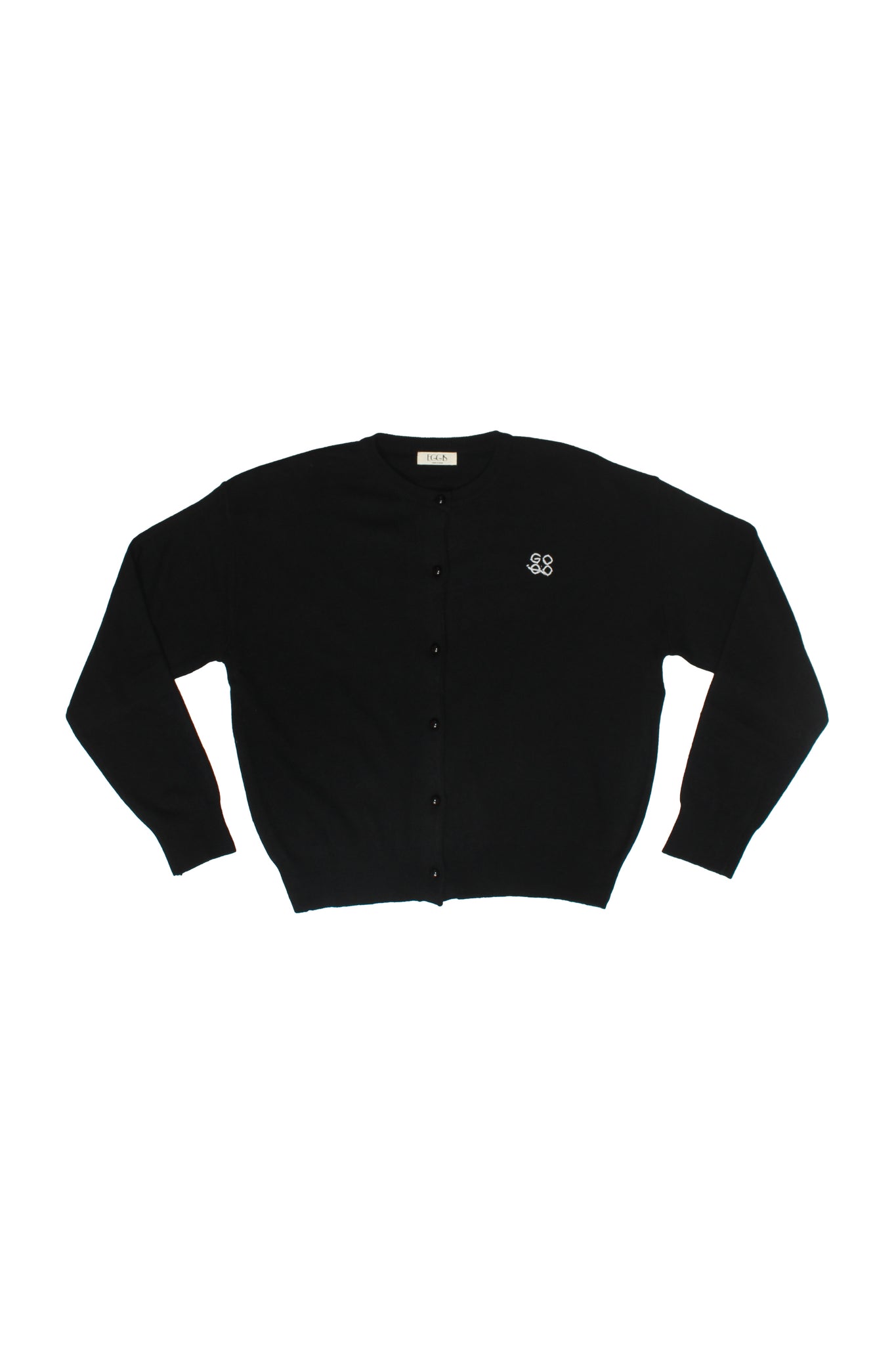 EGGIS Wool Cashmere Cardigan in Black