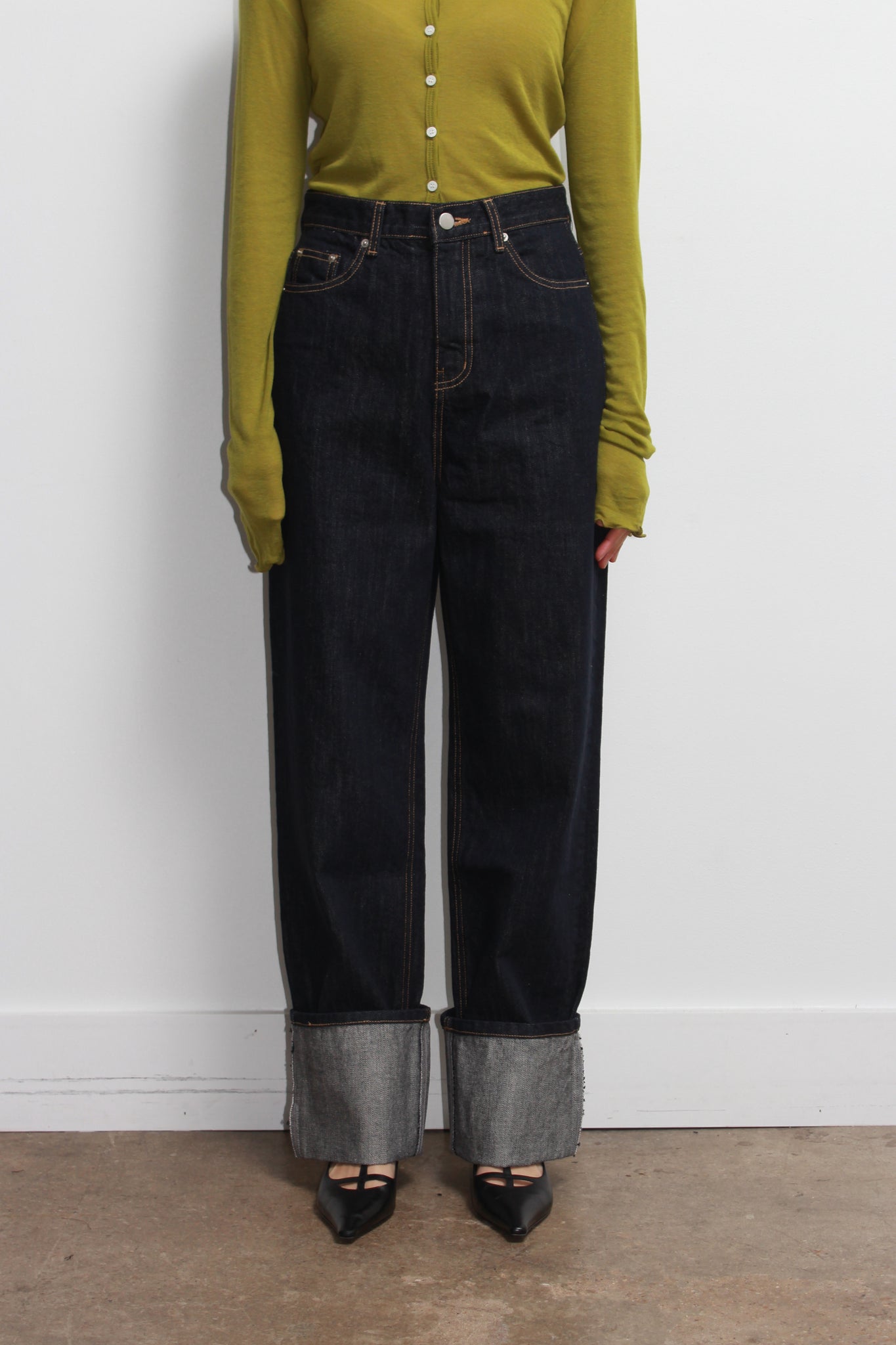 Radi Cuffed Raw Denim
