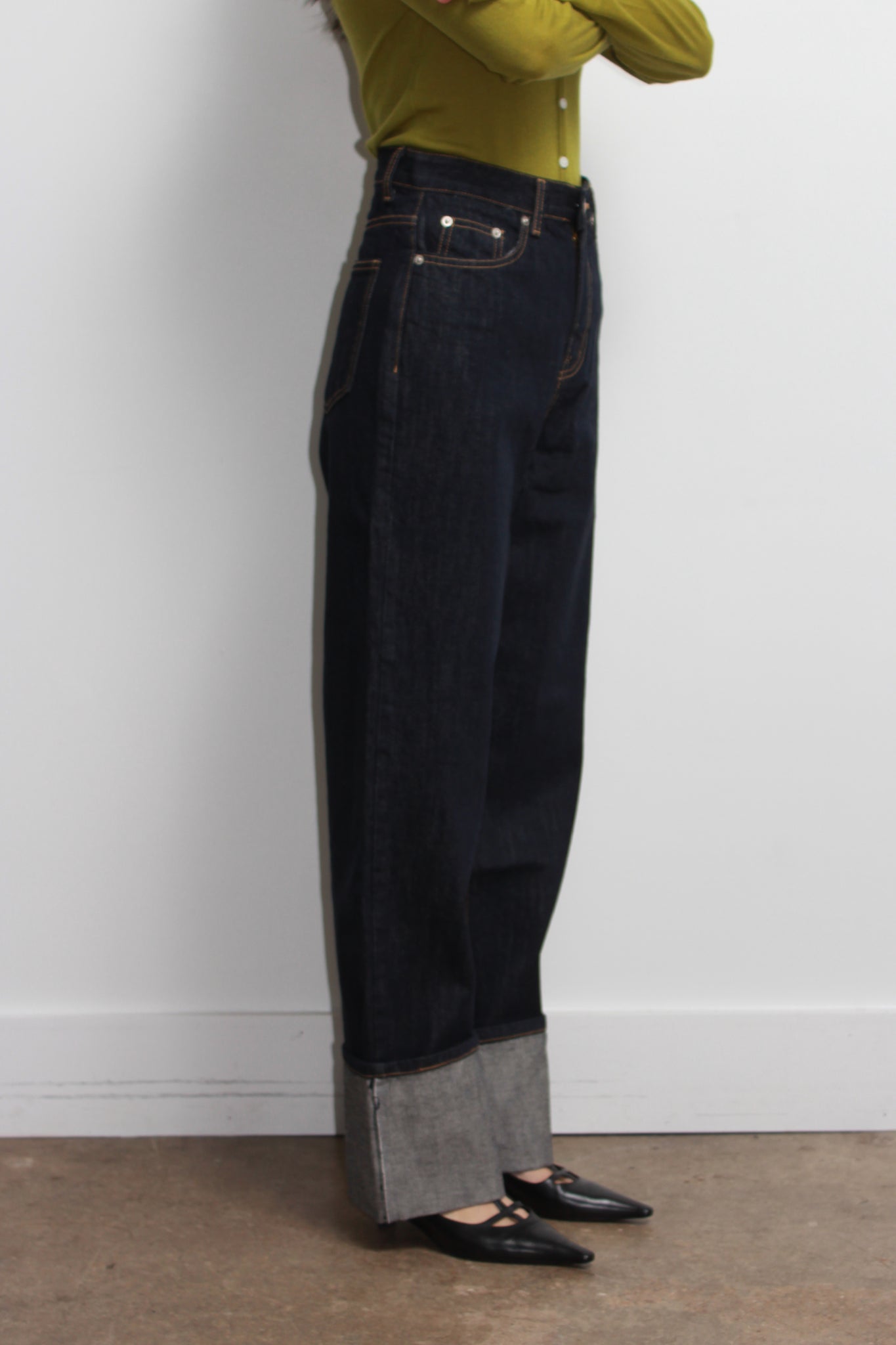 Radi Cuffed Raw Denim