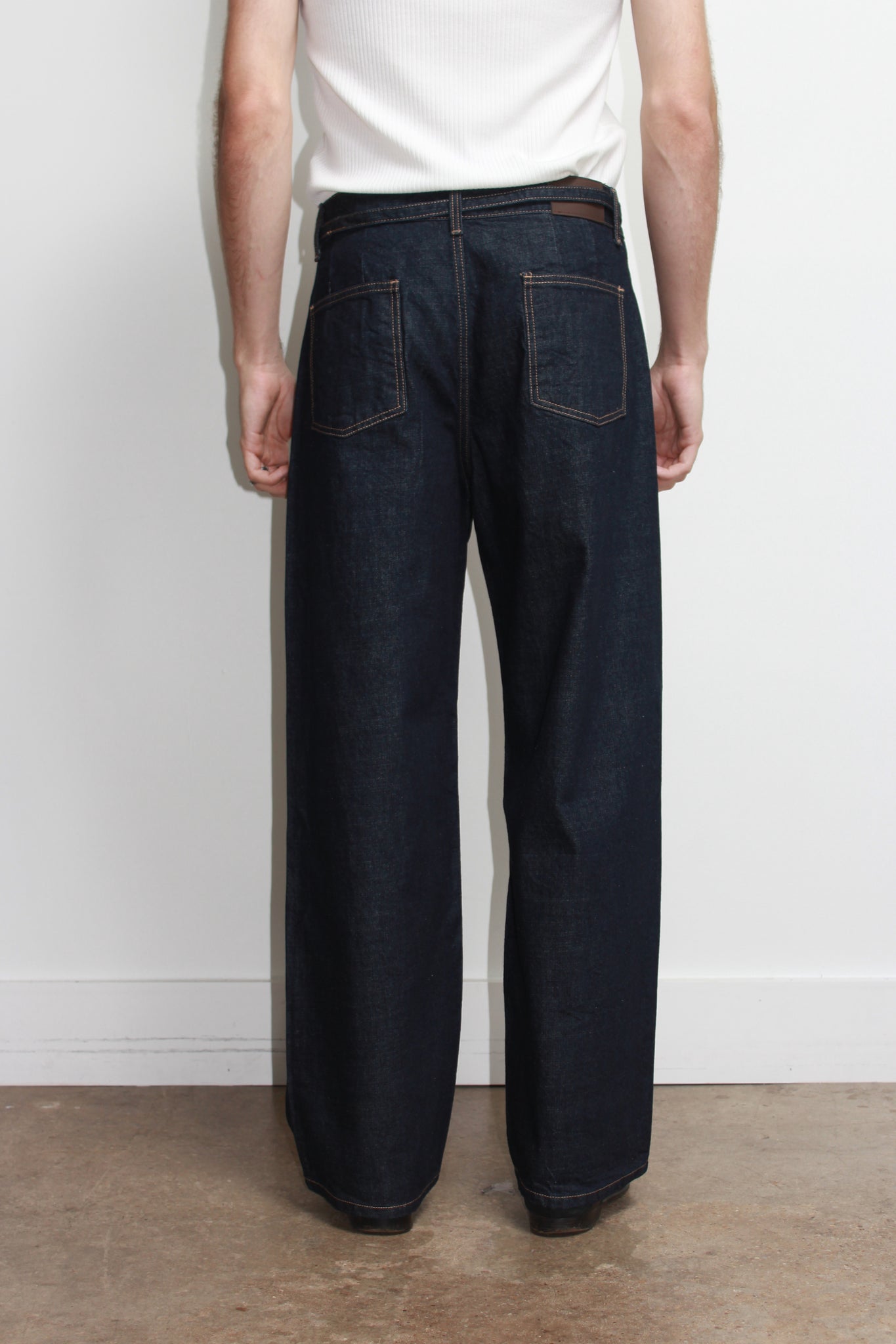 Mento Belted Wide Denim