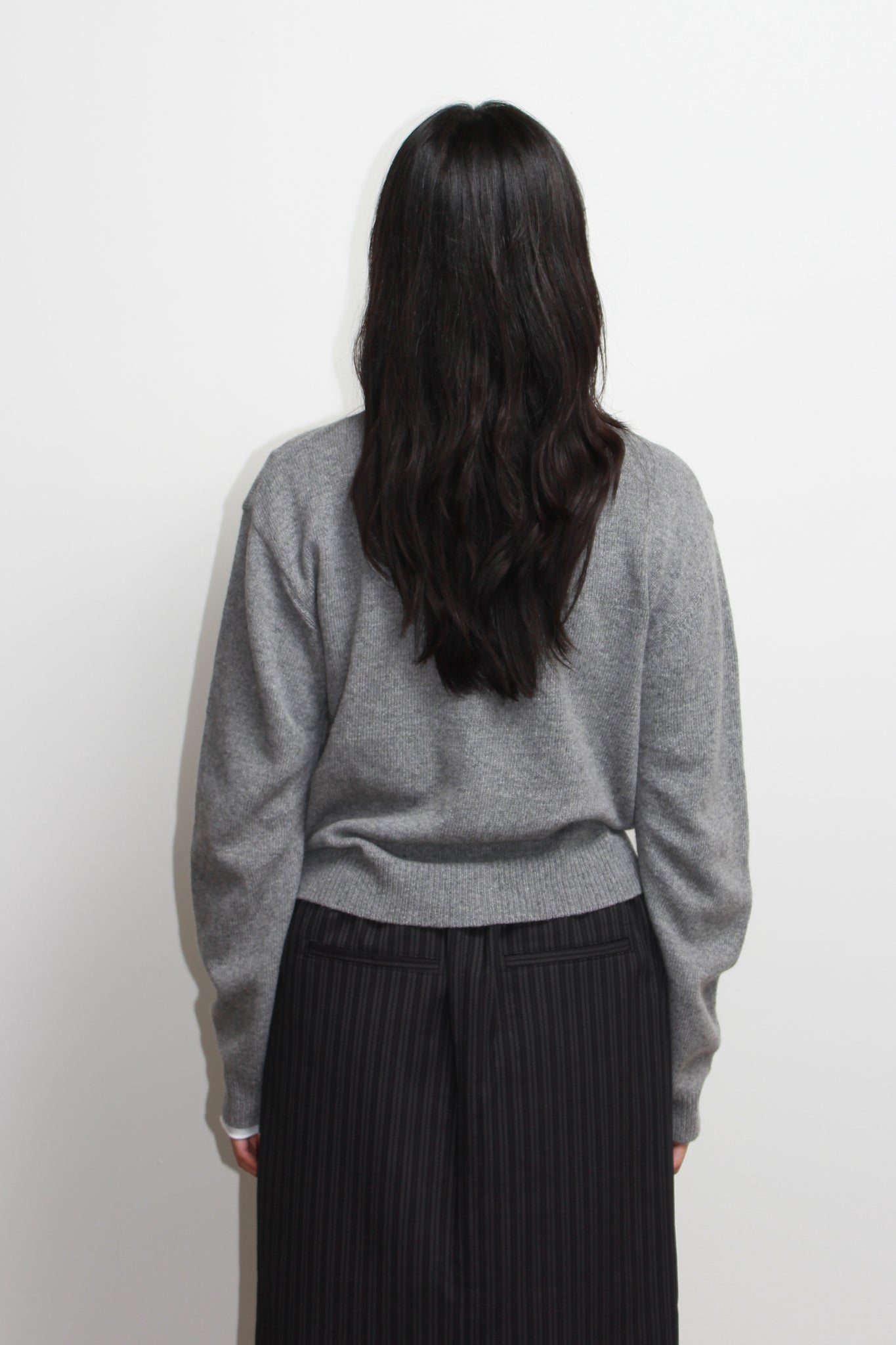 Moh Rounded Cardigan in Grey
