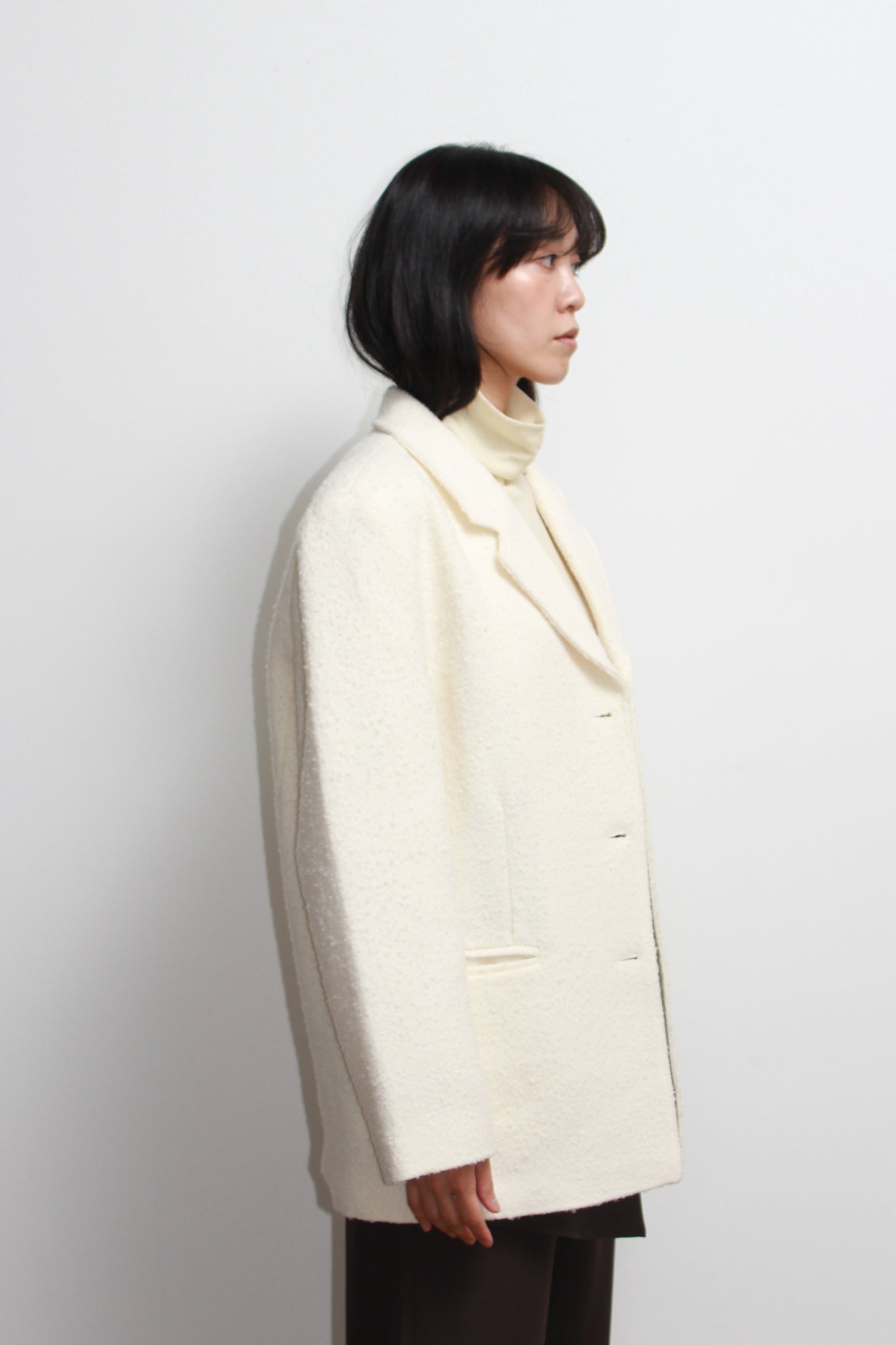 Snowflake Three Button Wool Blazer