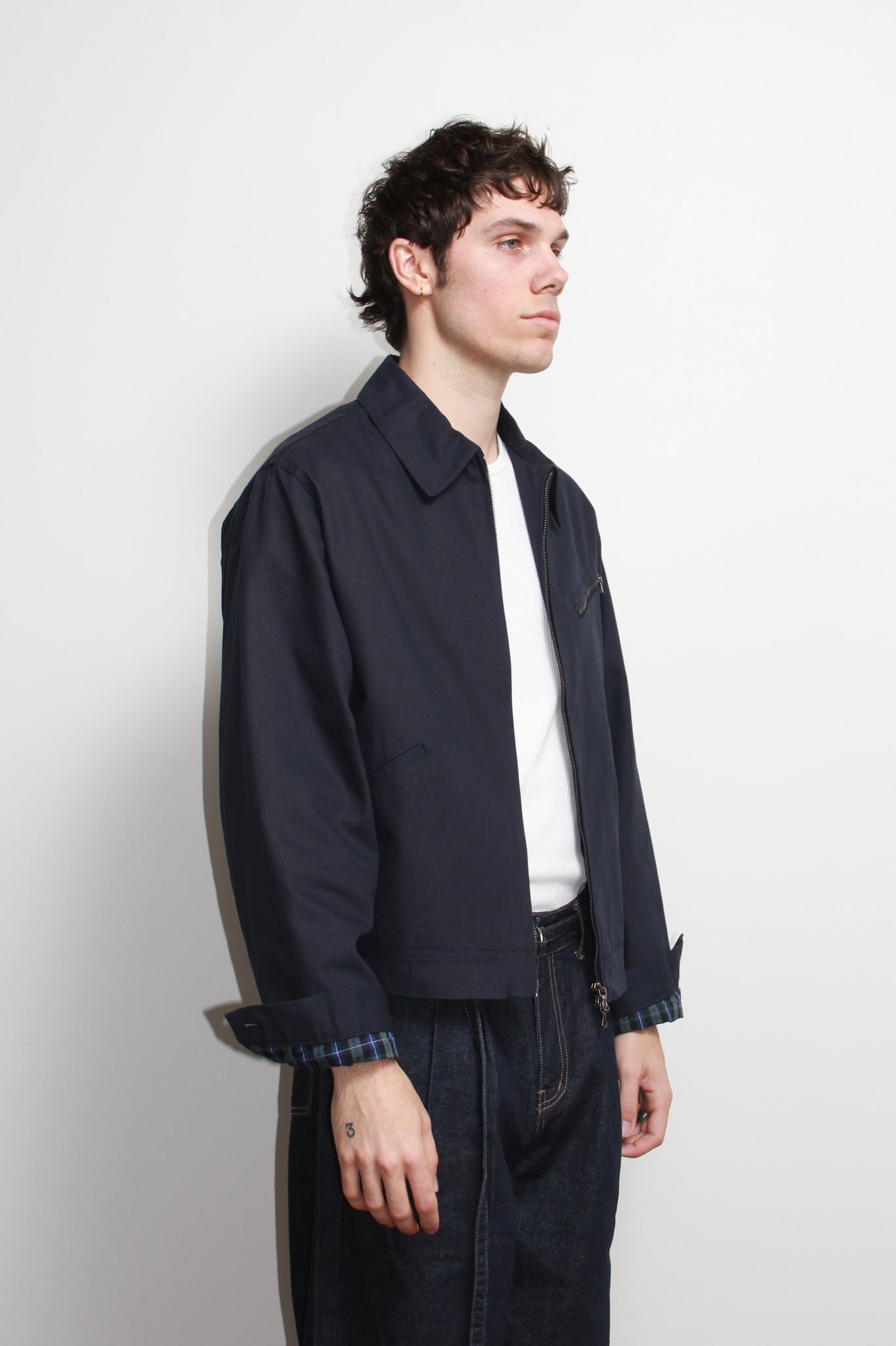 Avow Cotton Jacket in Navy