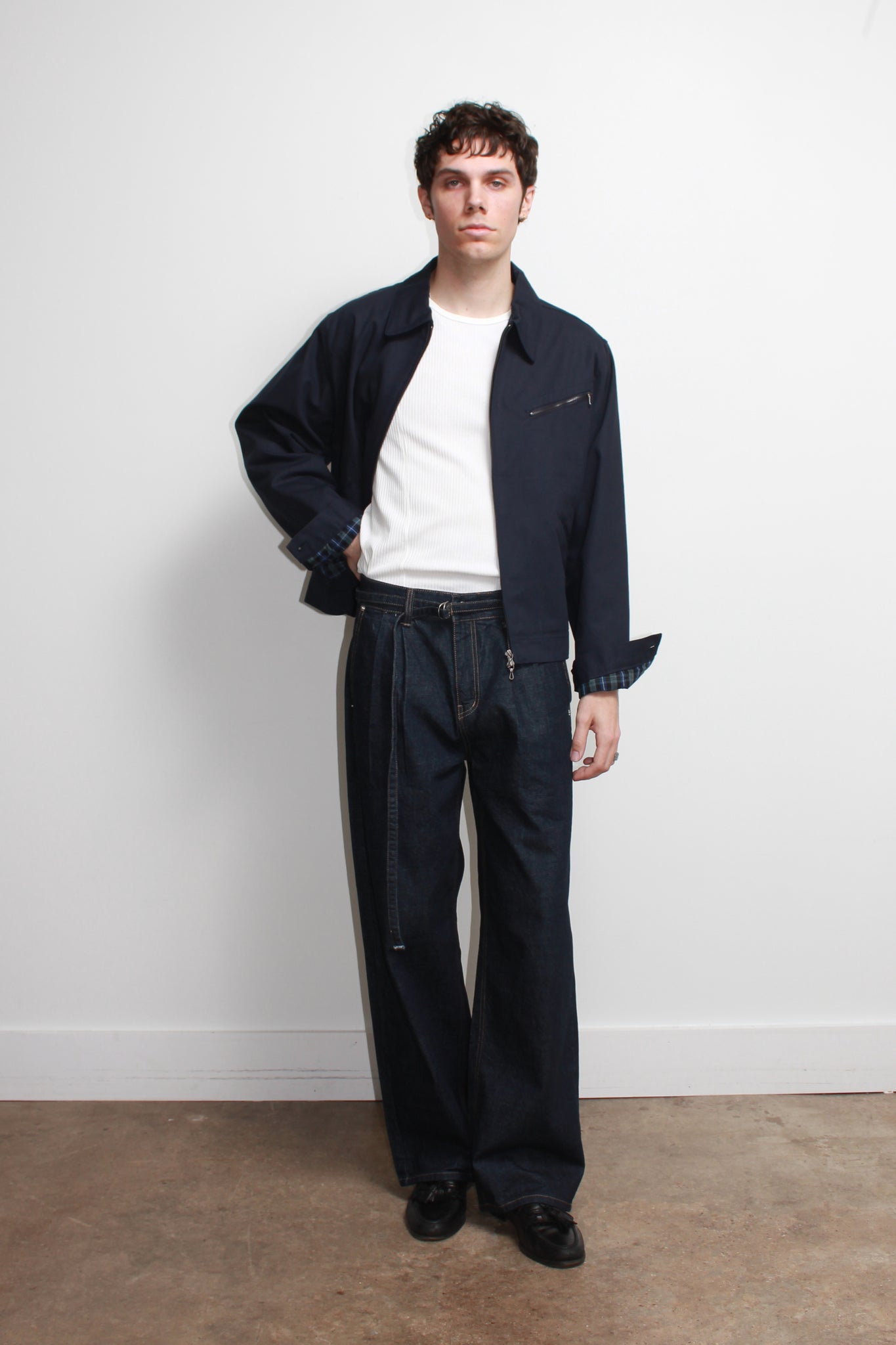 Avow Cotton Jacket in Navy