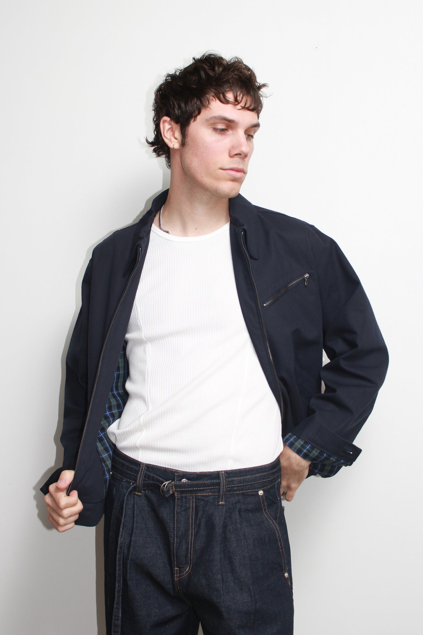 Avow Cotton Jacket in Navy