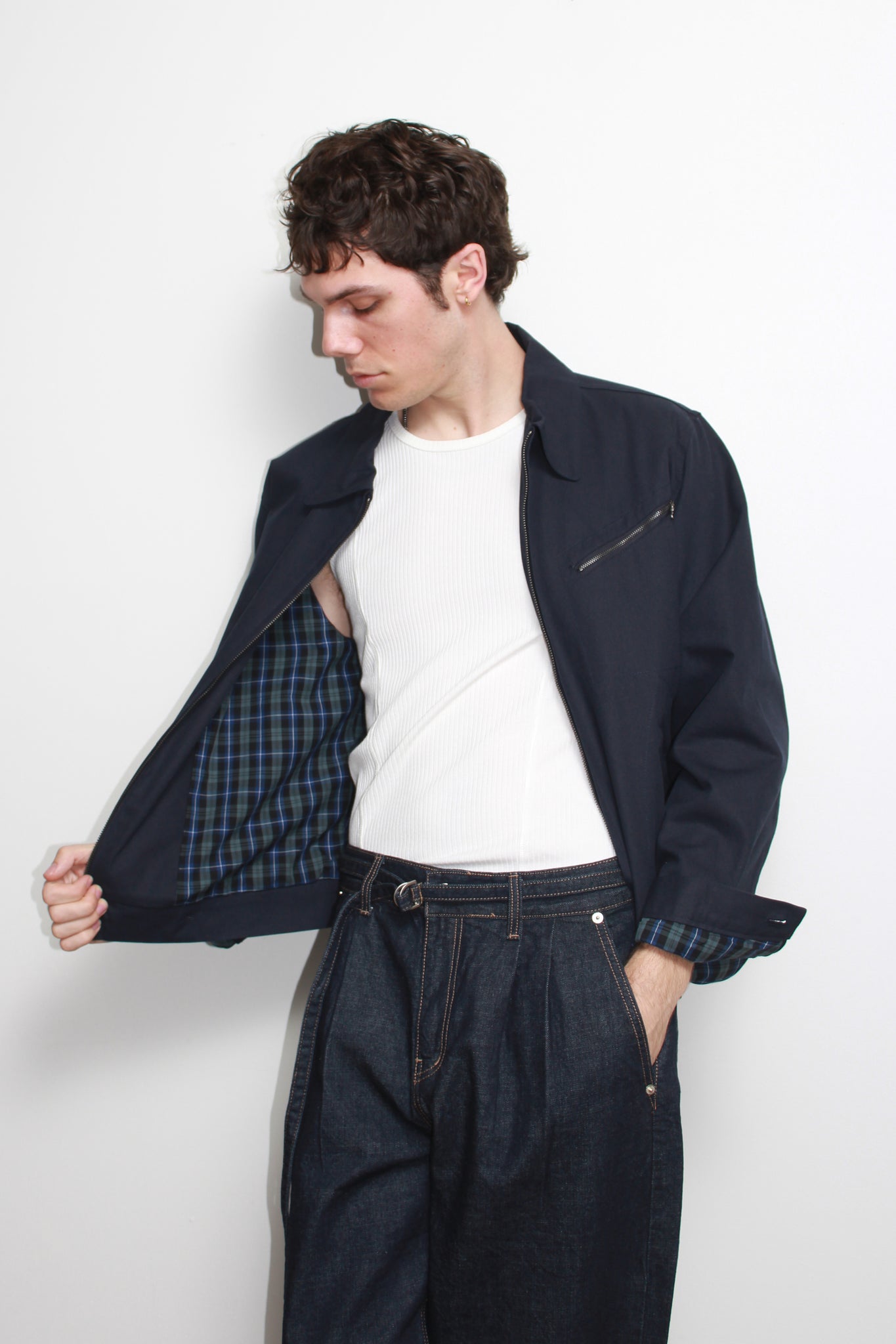Avow Cotton Jacket in Navy