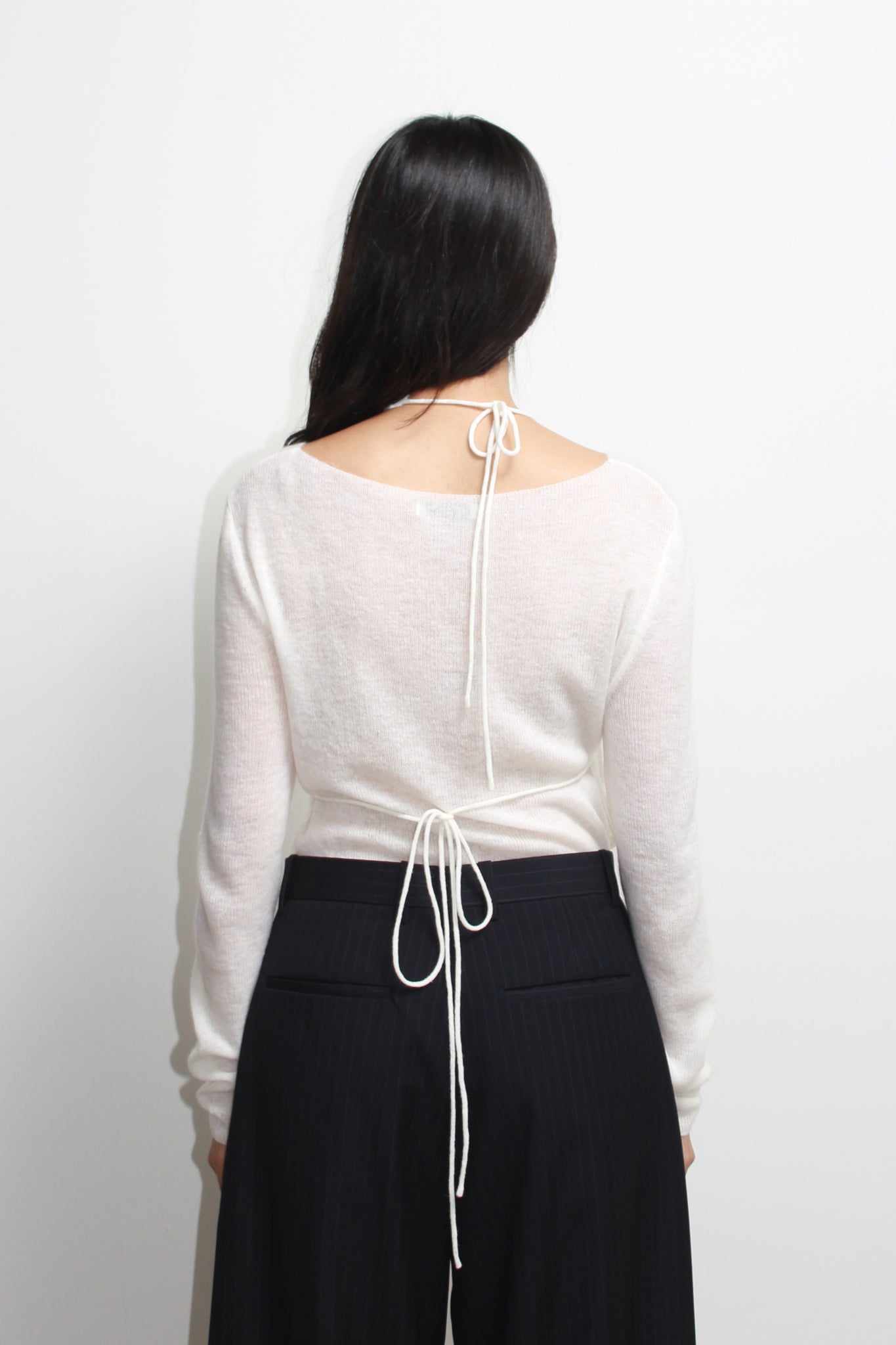 Kei Knie Vest Set in Ivory
