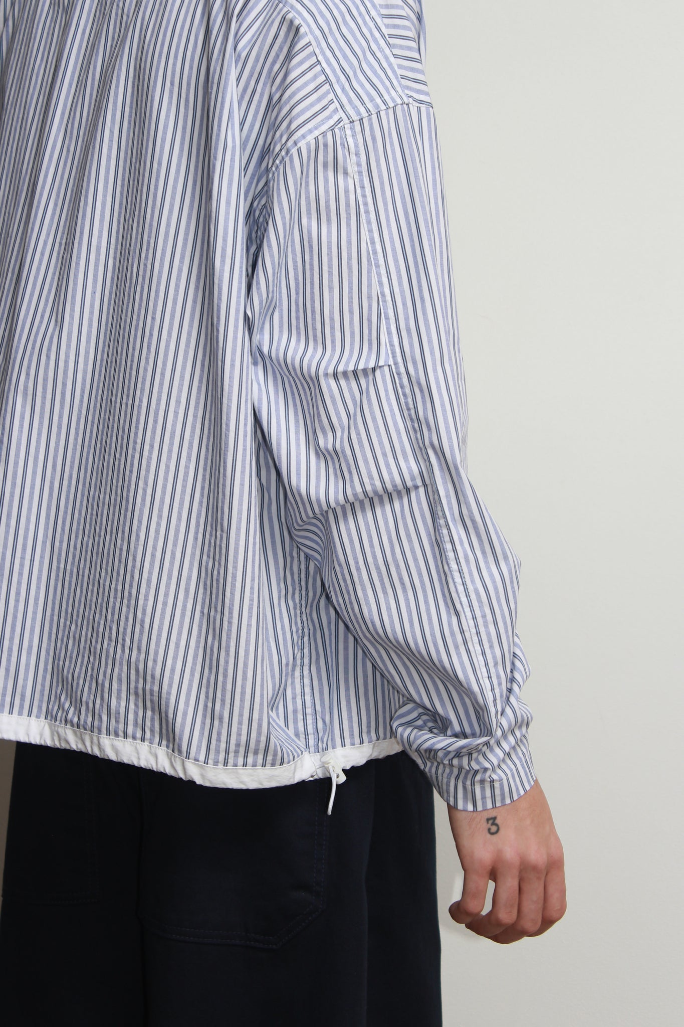 Rib Pocket Shirtket in Stripes