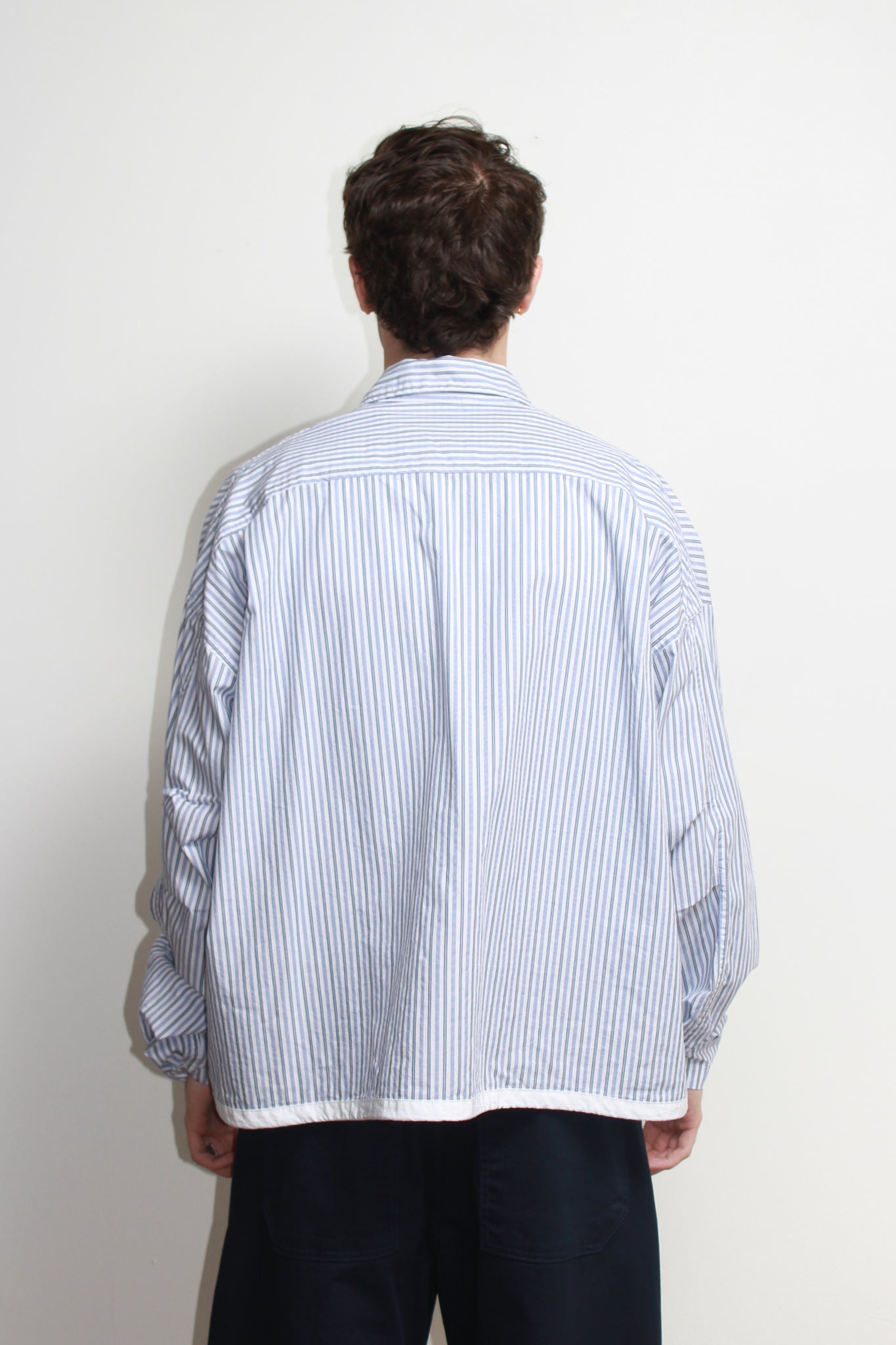 Rib Pocket Shirtket in Stripes