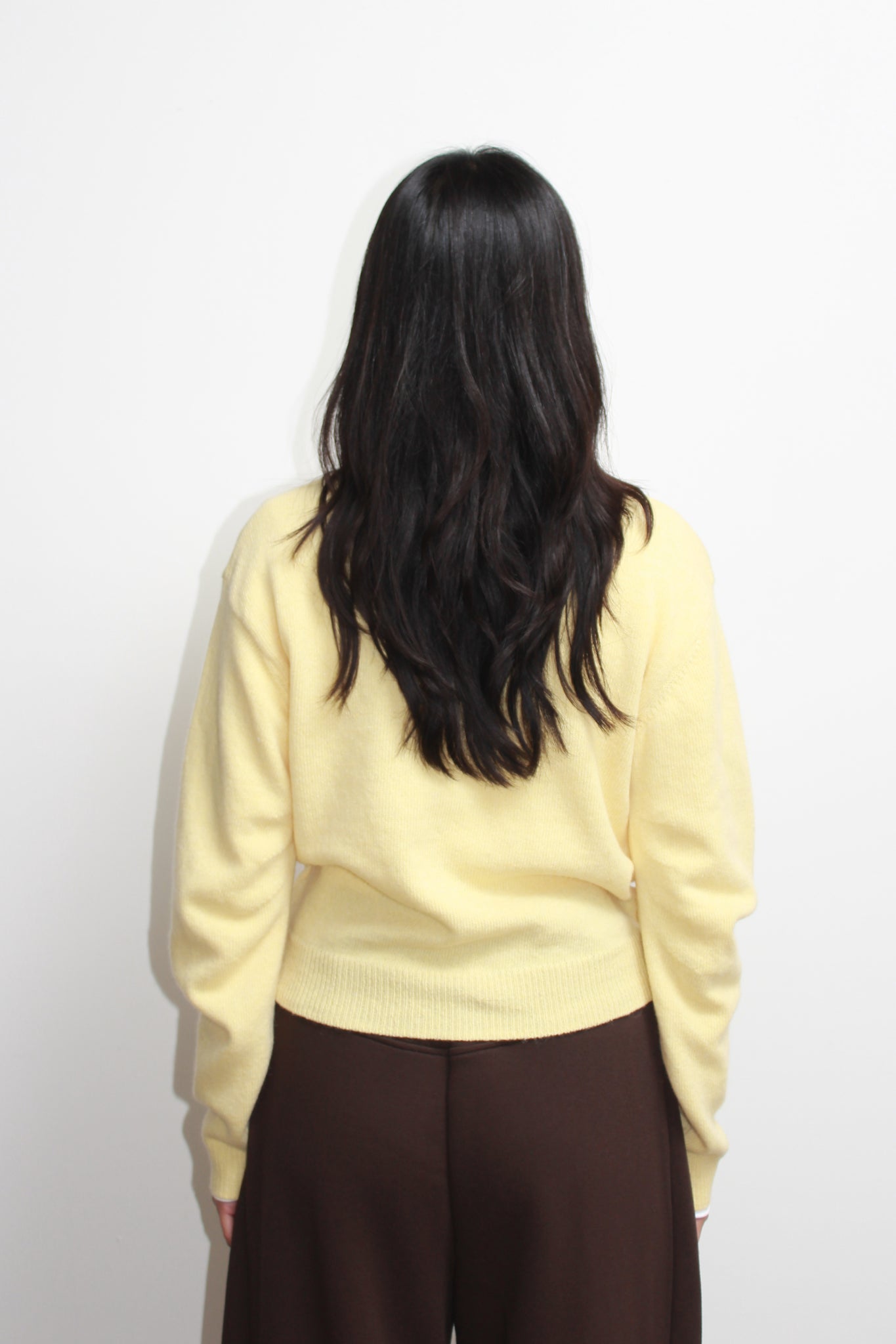 Moh Rounded Cardigan in Lemon