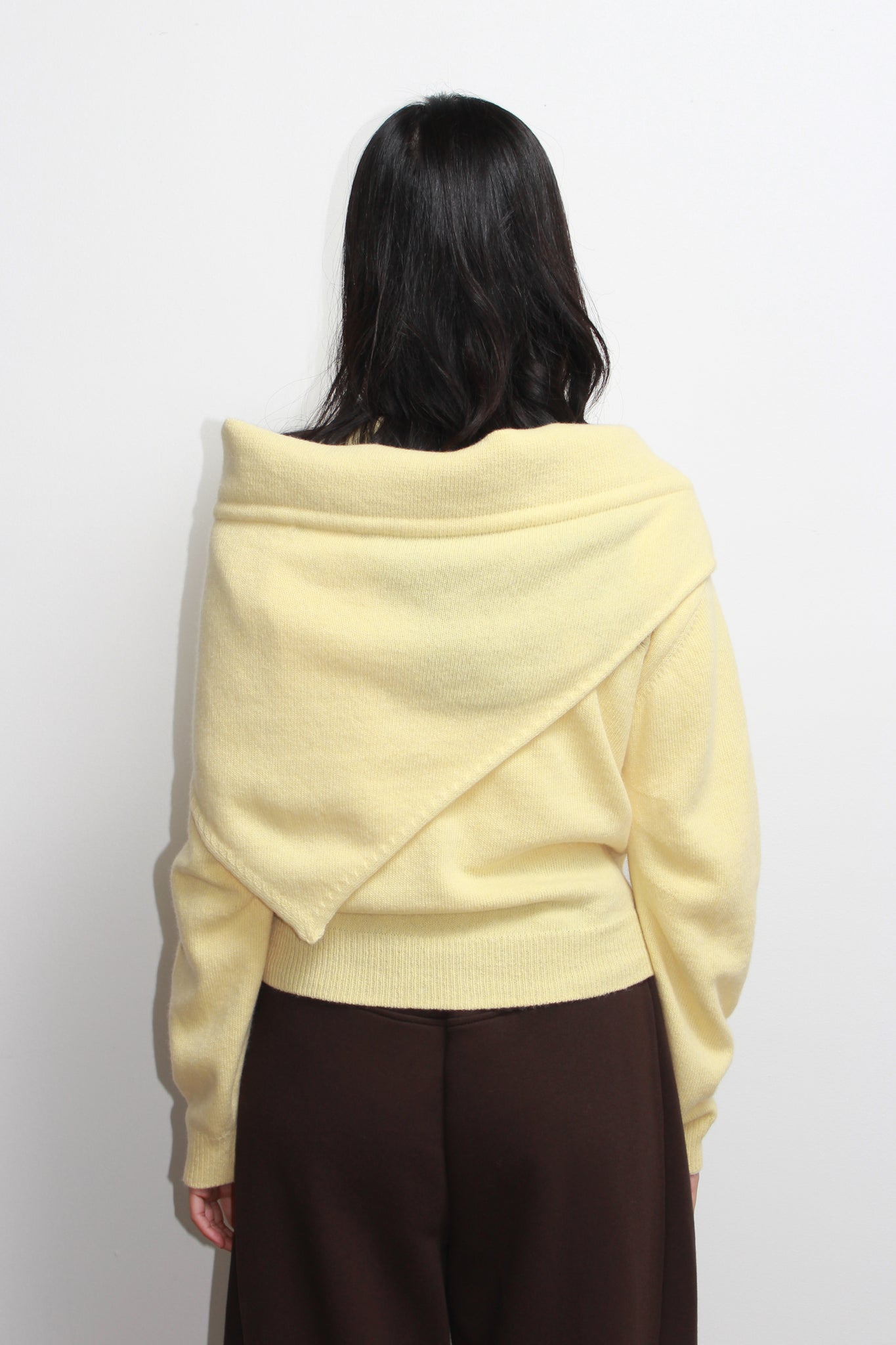 Moh Rounded Cardigan in Lemon
