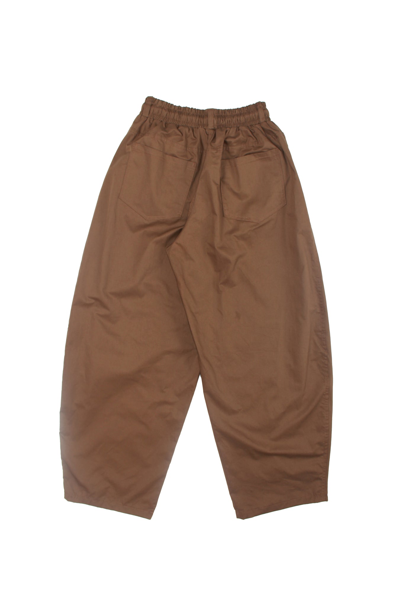 Settle Curved Barrel Leg Pant in Brown