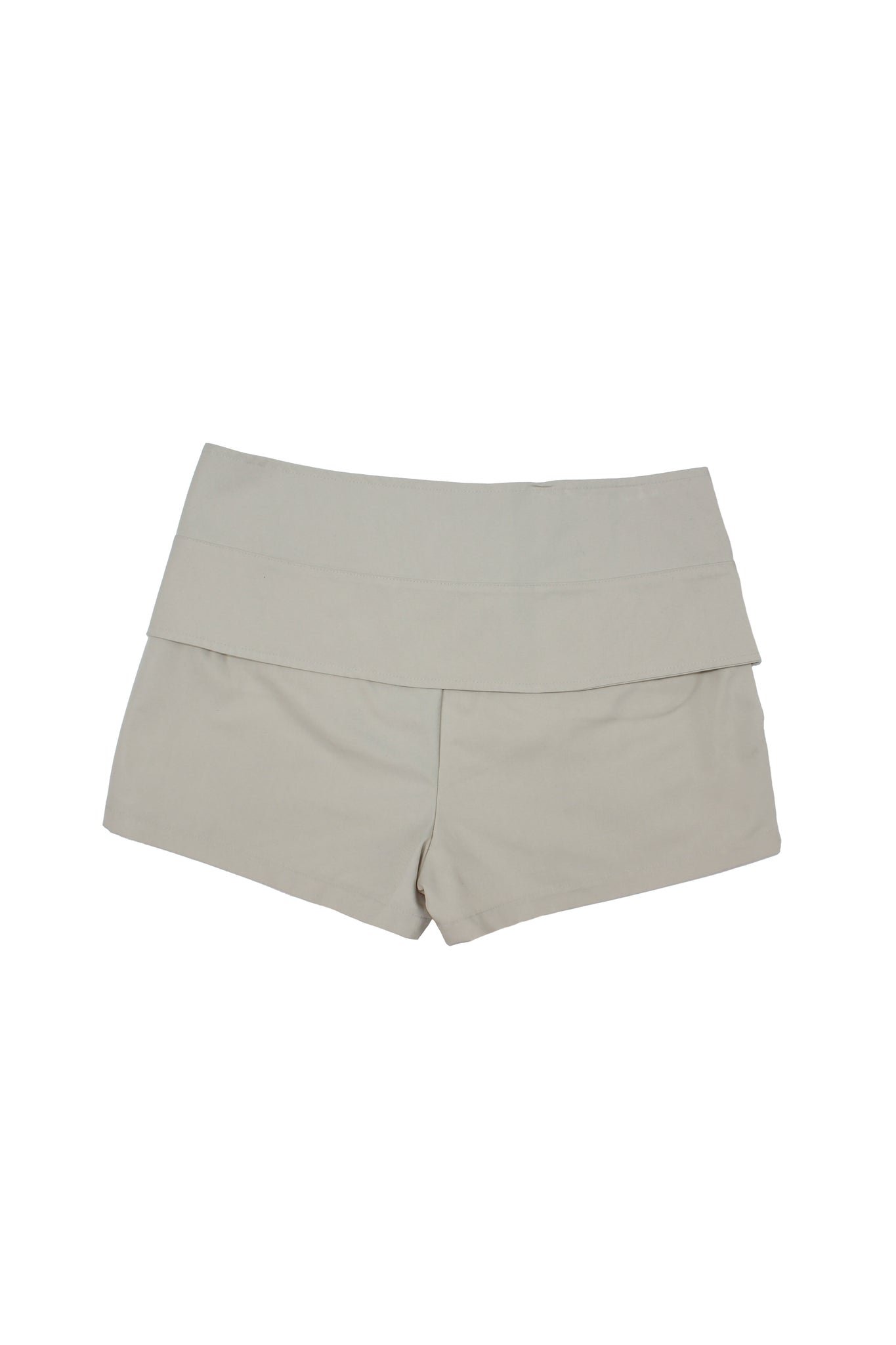 Paints Wrap Belt Shorts in Beige