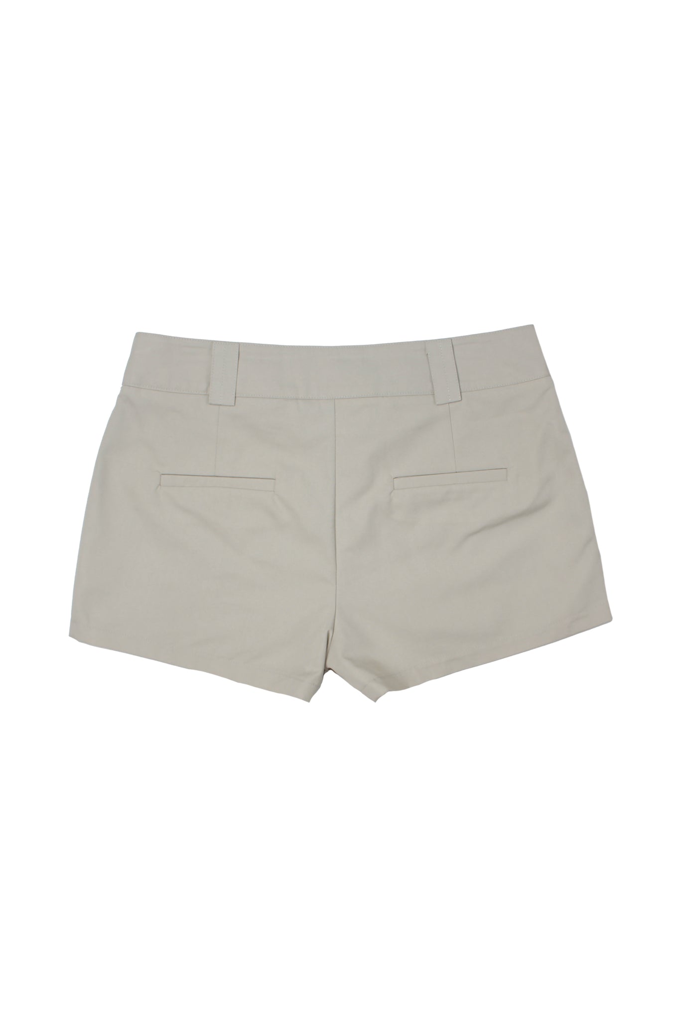 Paints Wrap Belt Shorts in Beige