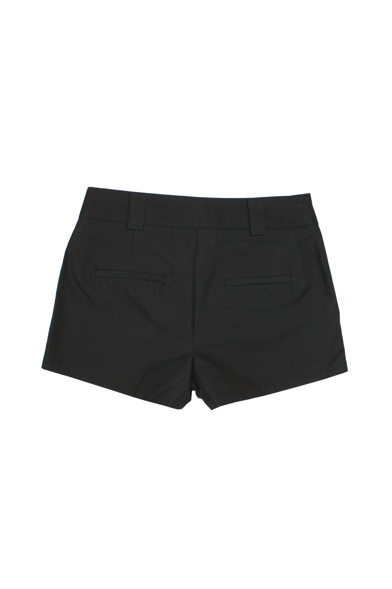 Paints Wrap Belt Shorts in Black