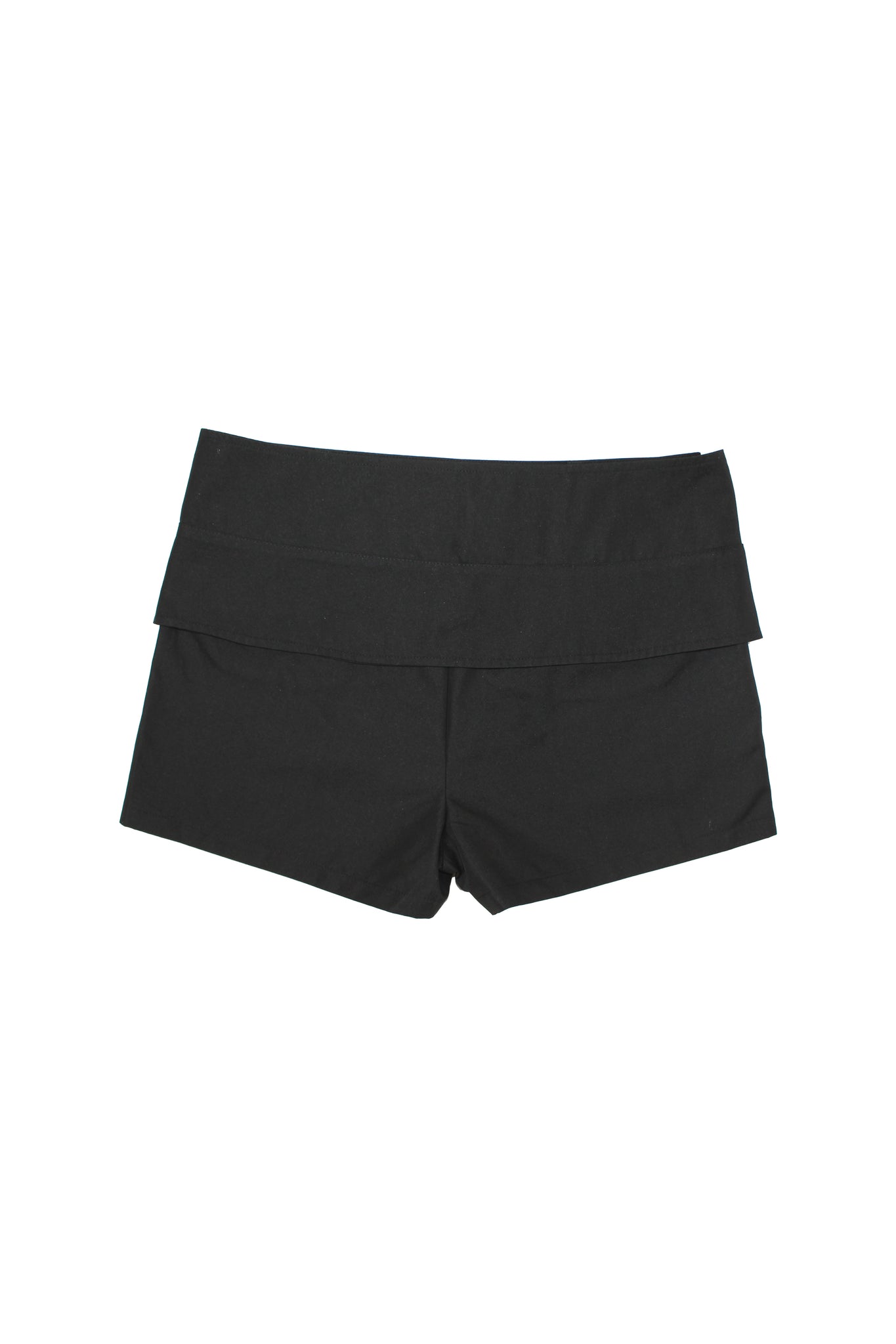 Paints Wrap Belt Shorts in Black