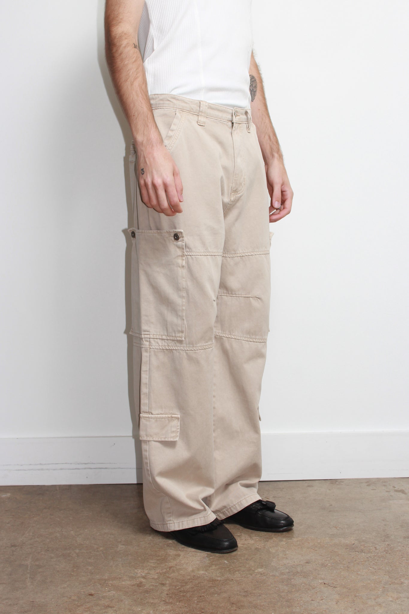 Pocket Dyeing Cargo Pants