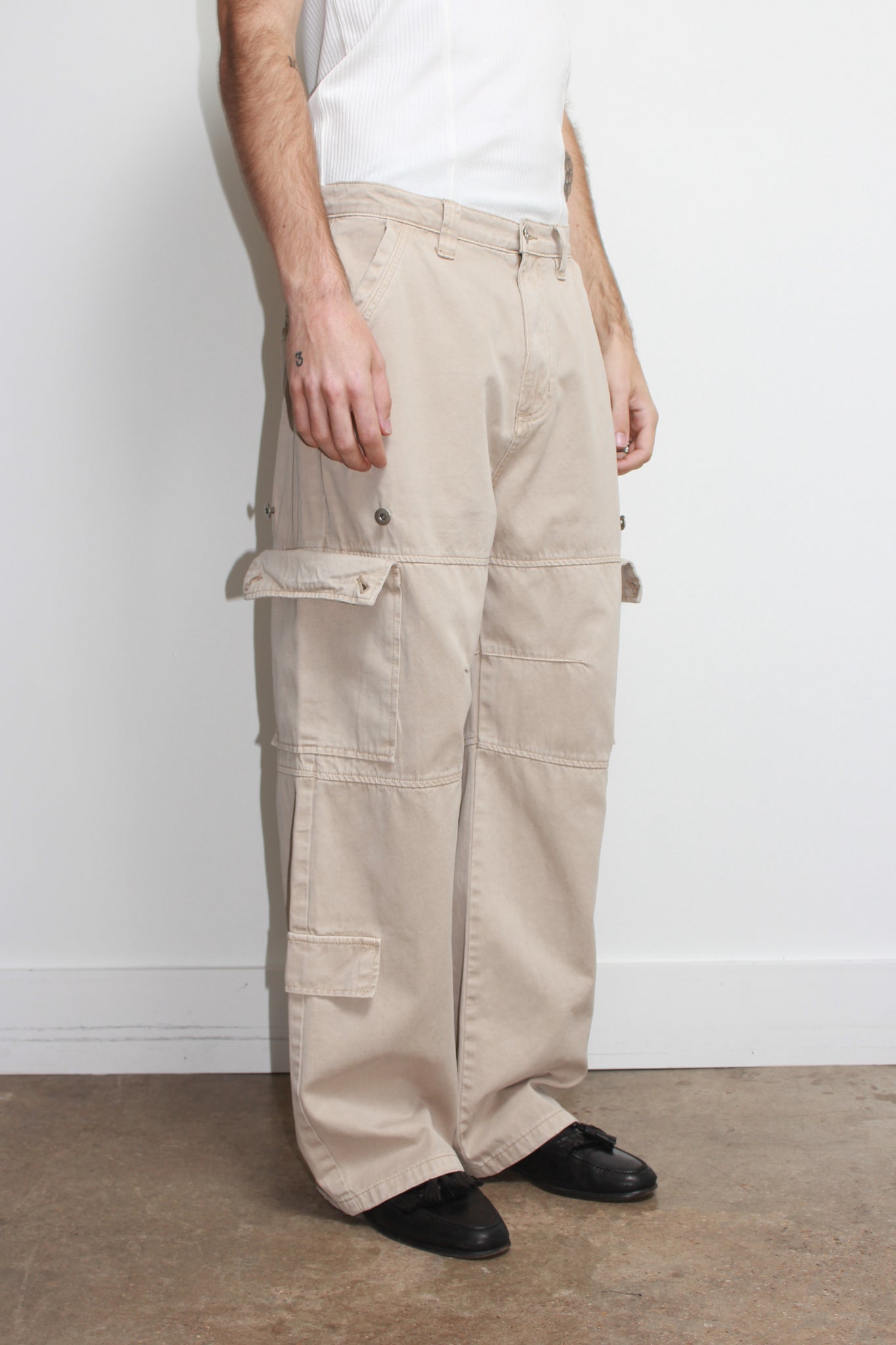 Pocket Dyeing Cargo Pants