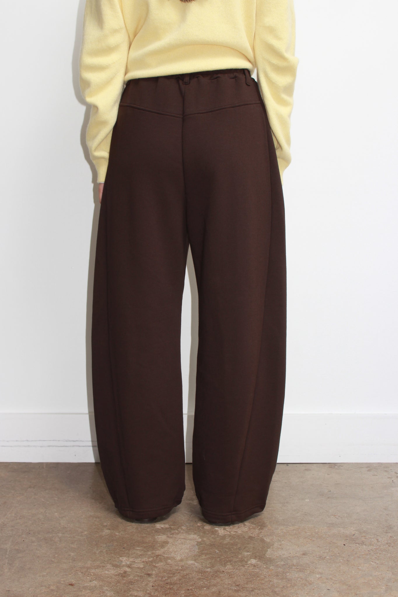 Koni Barrel Leg Sweatpants in Melange Grey