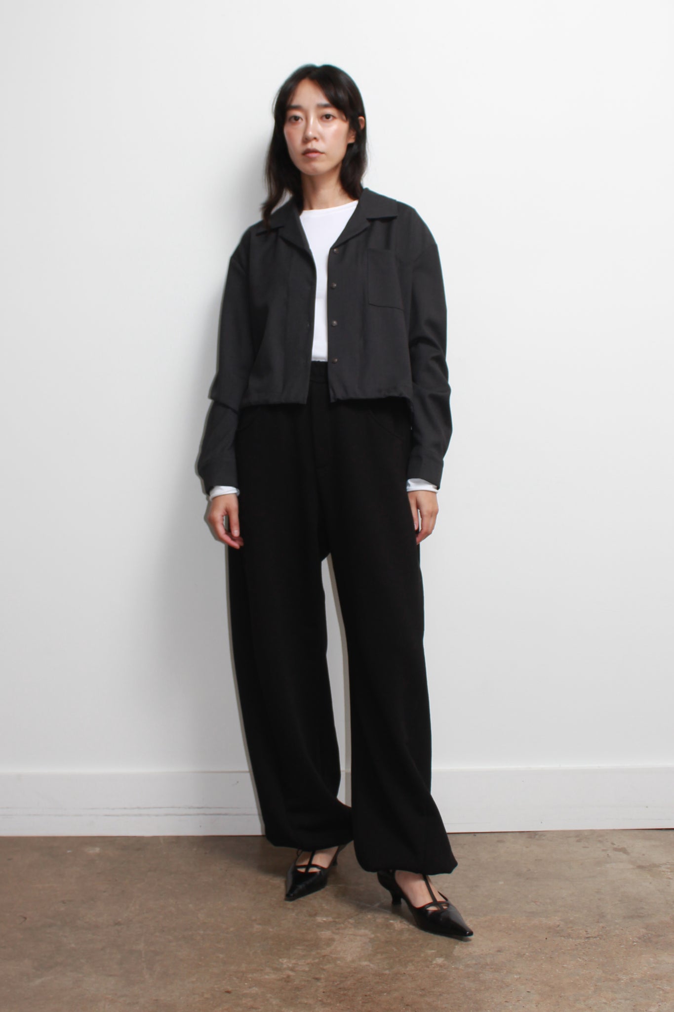 Koni Barrel Leg Sweatpants in Black