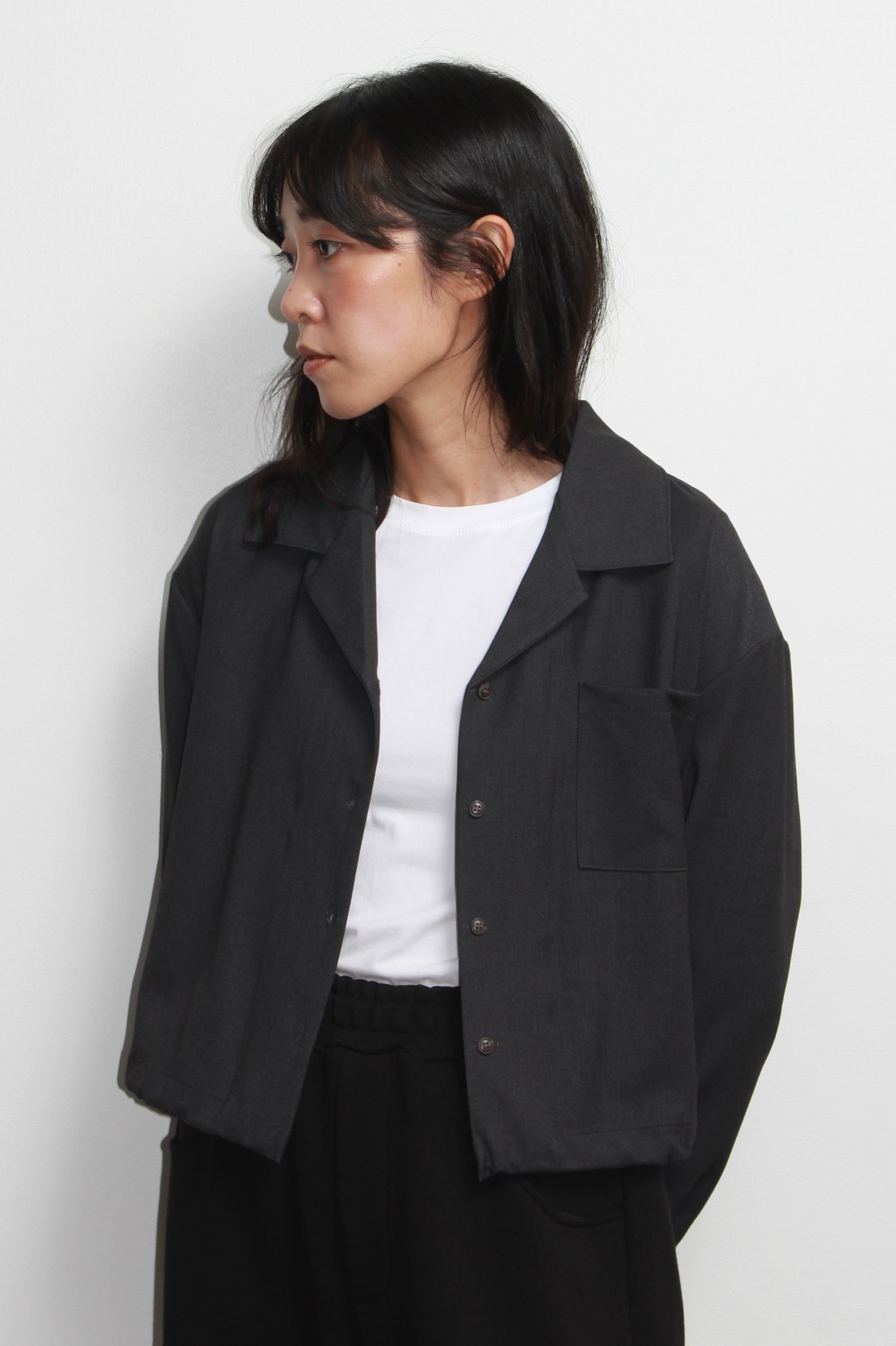 Orrd Cropped Button Up Shirket