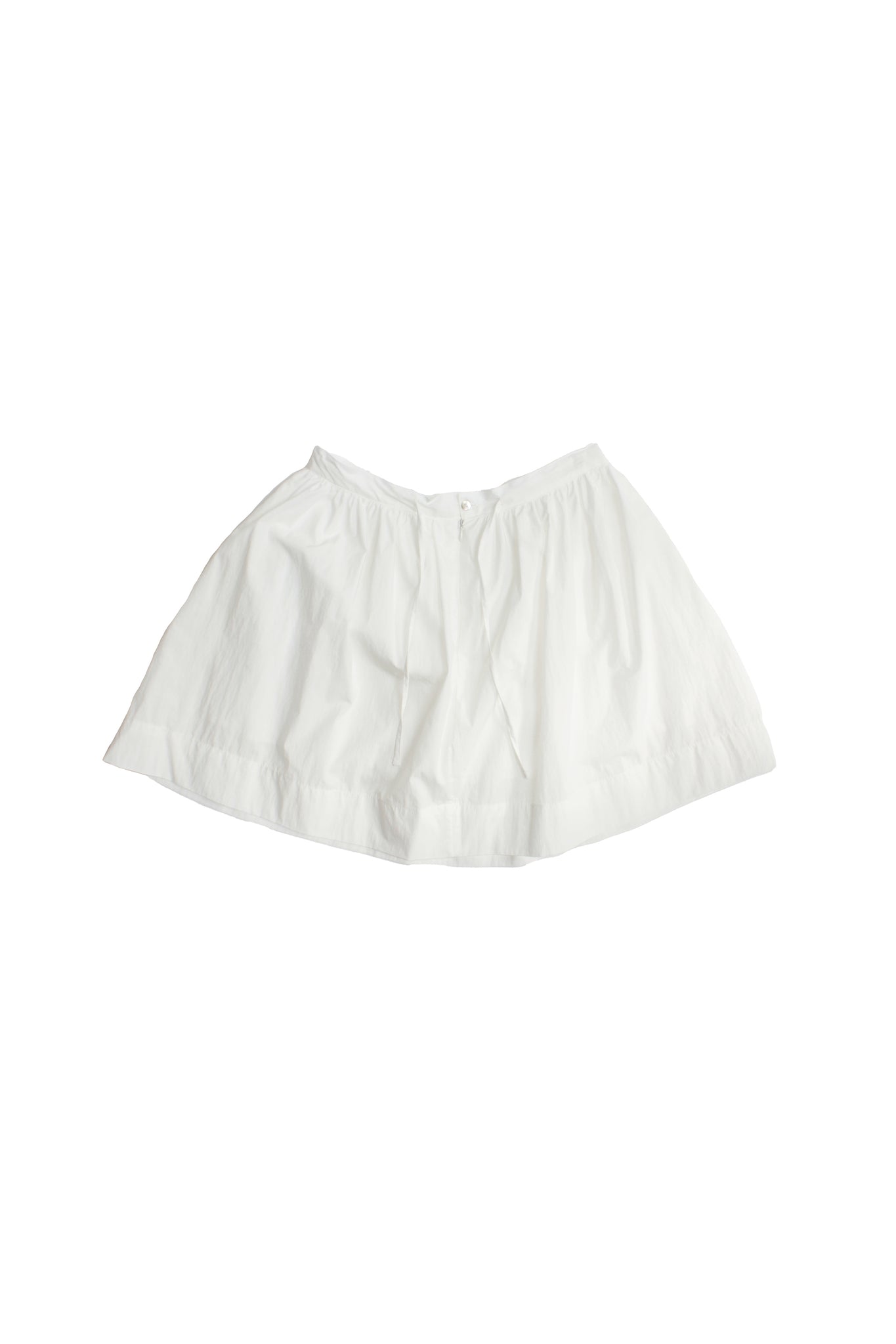 Breeze Shirring Mini Skirt in White