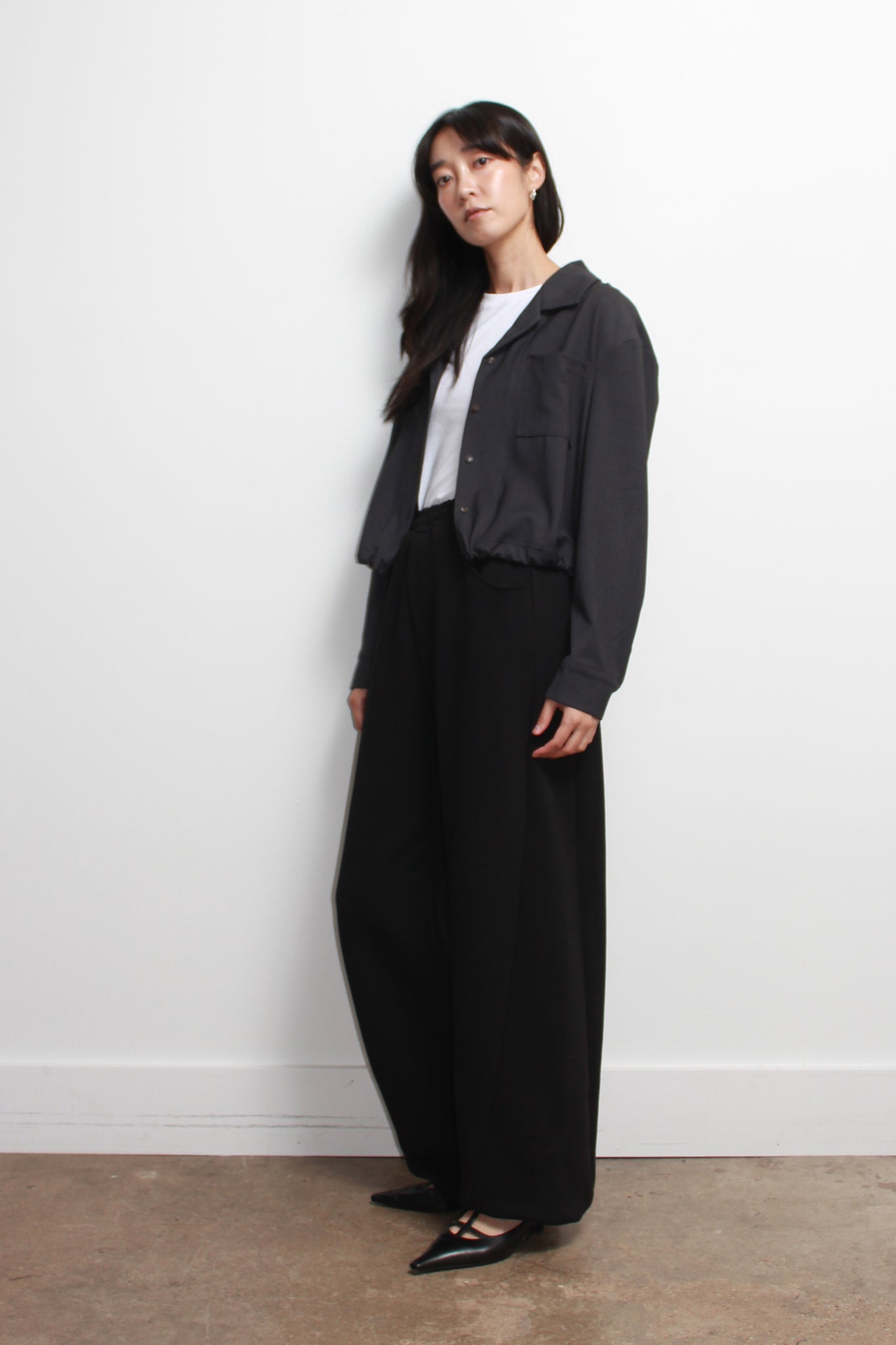 Koni Barrel Leg Sweatpants in Black