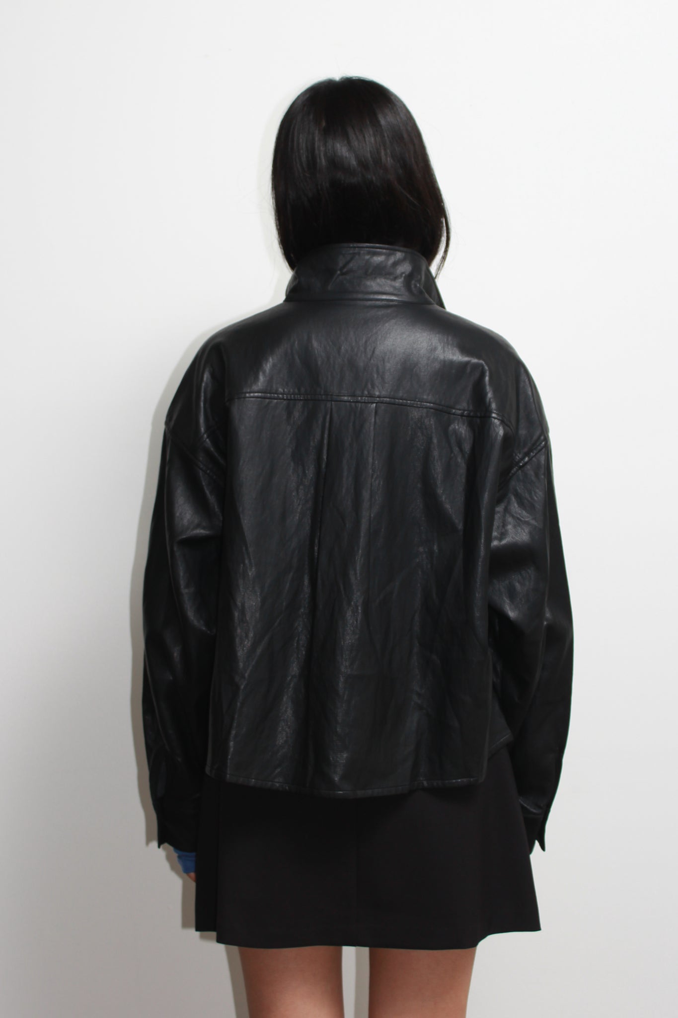 MELO Crop leather Shirket