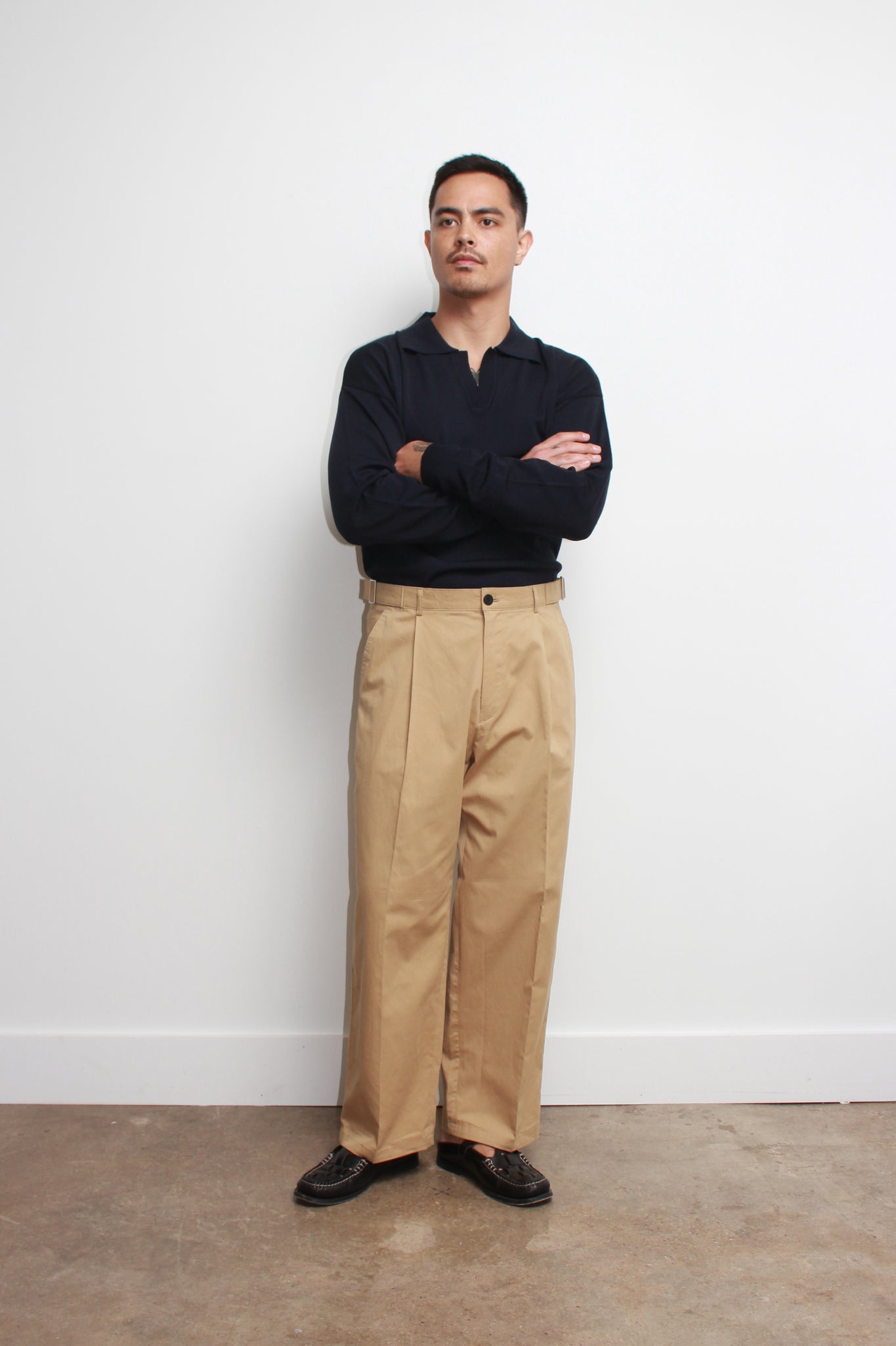 Moore Bizo Cotton Pants in Khaki