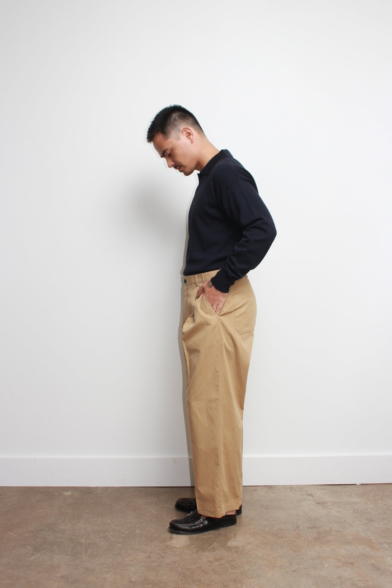 Moore Bizo Cotton Pants in Khaki