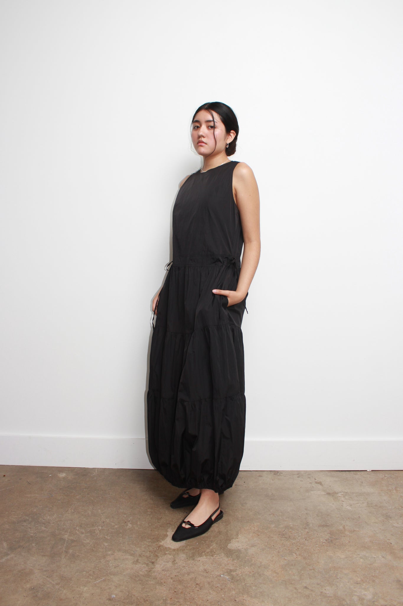 Melody Tiered Dress in Black