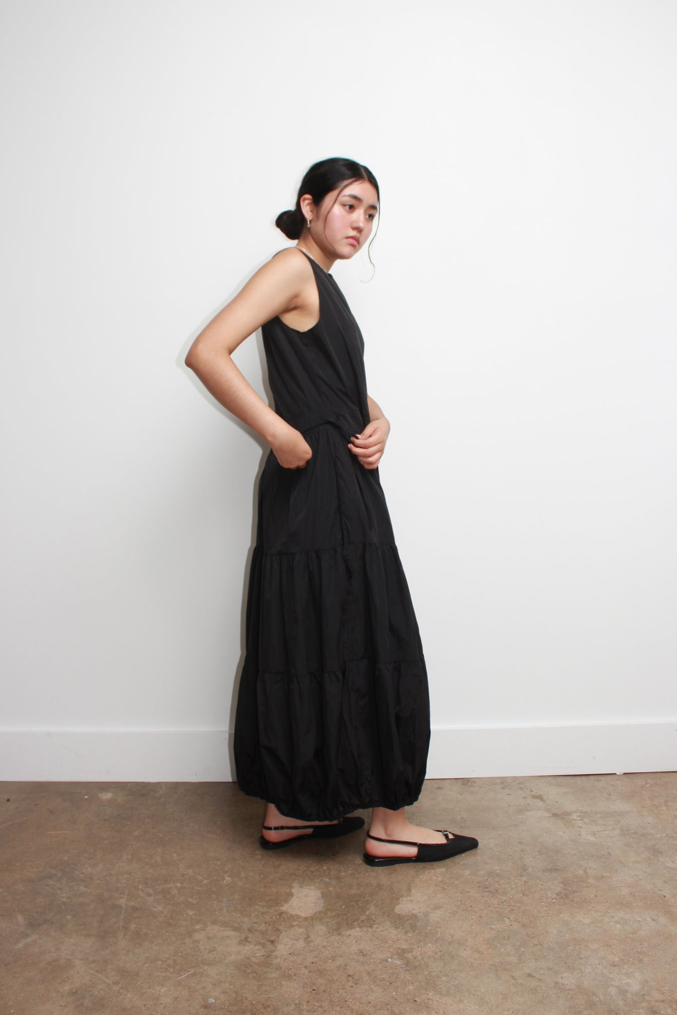 Melody Tiered Dress in Black