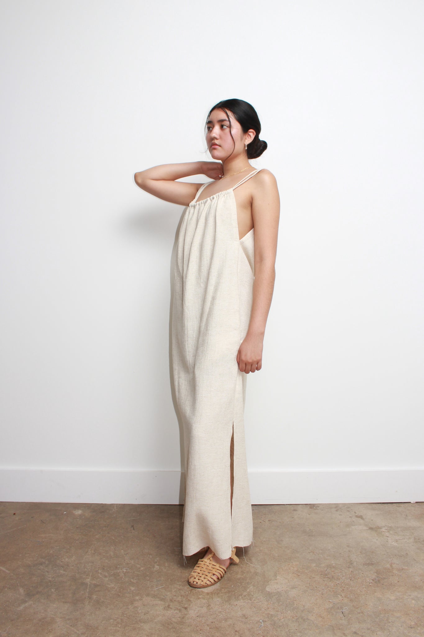 Mariner Linen Dress in Natural