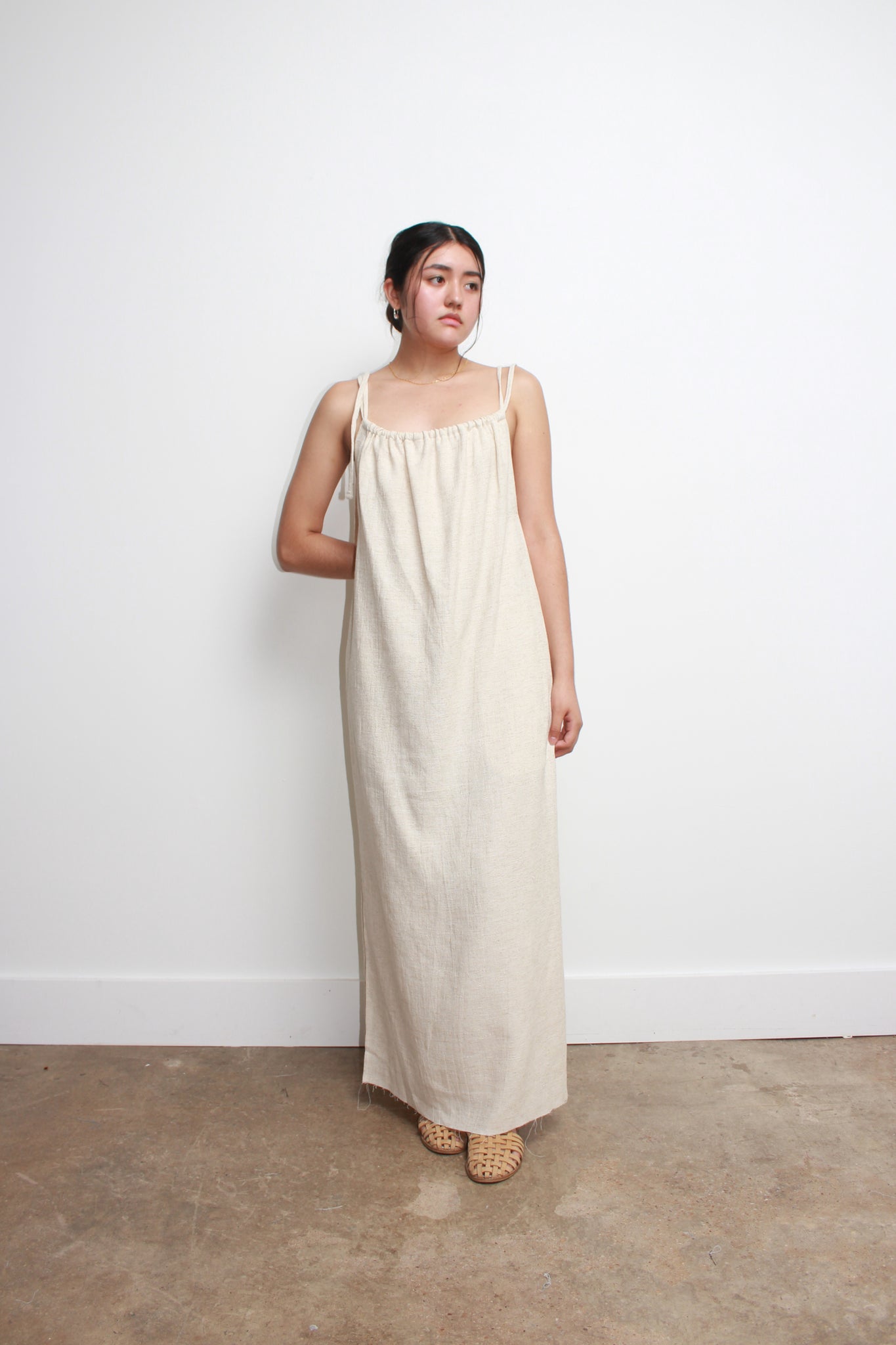 Mariner Linen Dress in Natural