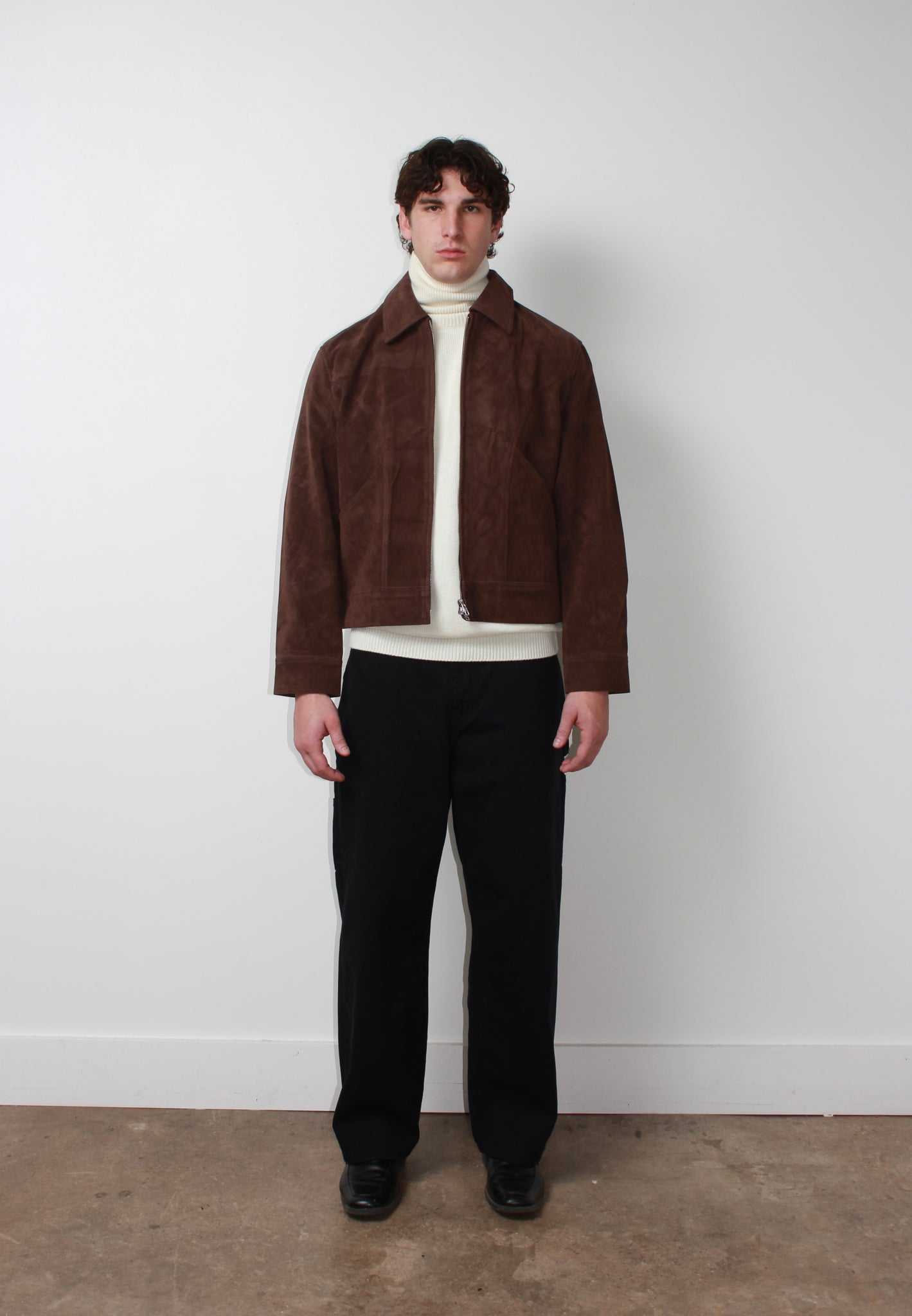 Torino Wool Turtleneck Knit in Ivory