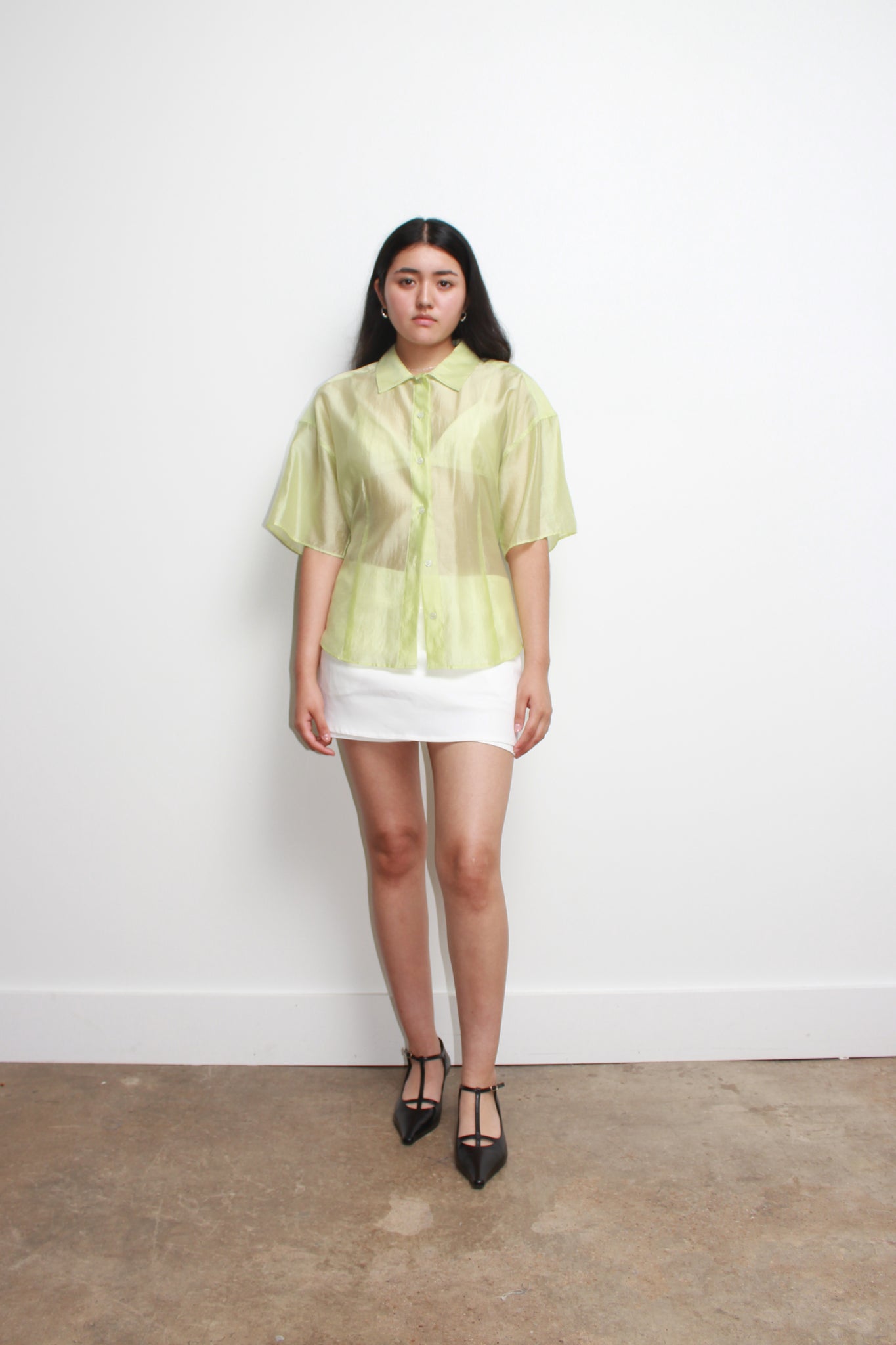 Side Button Shirts in Melon