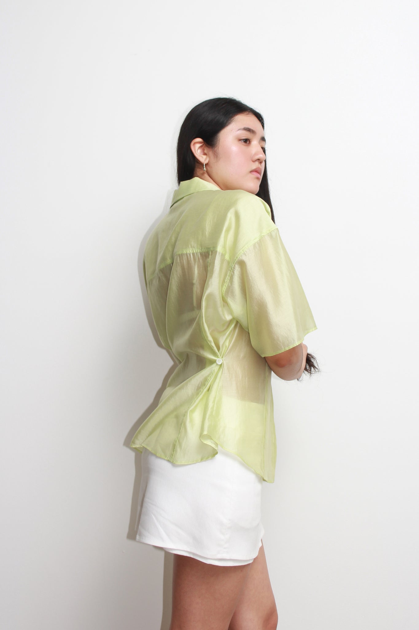 Side Button Shirts in Melon