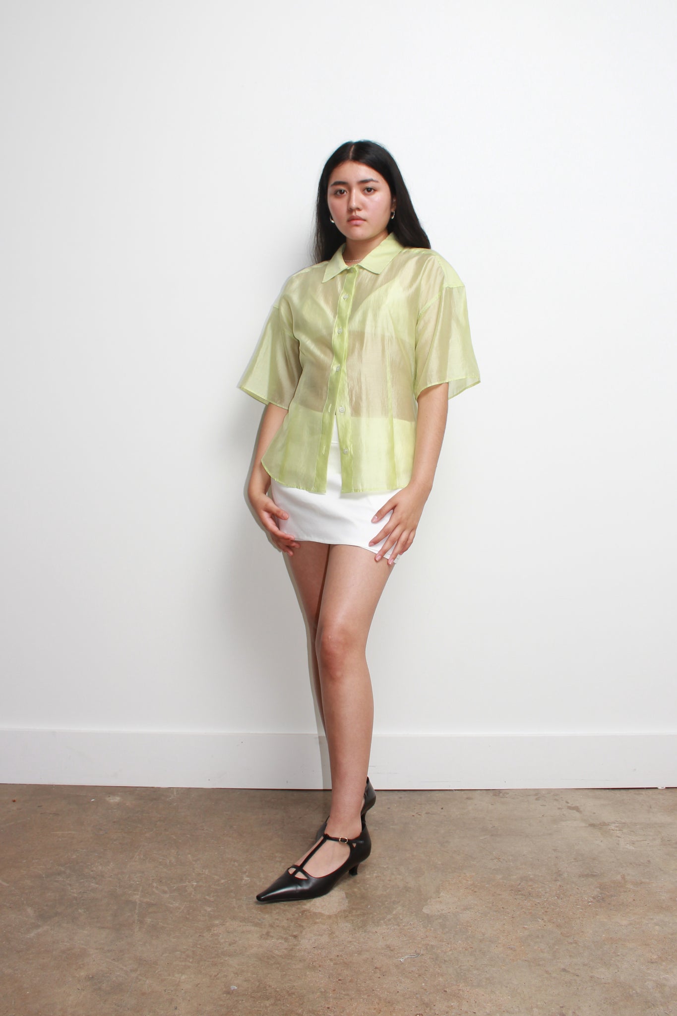 Side Button Shirts in Melon